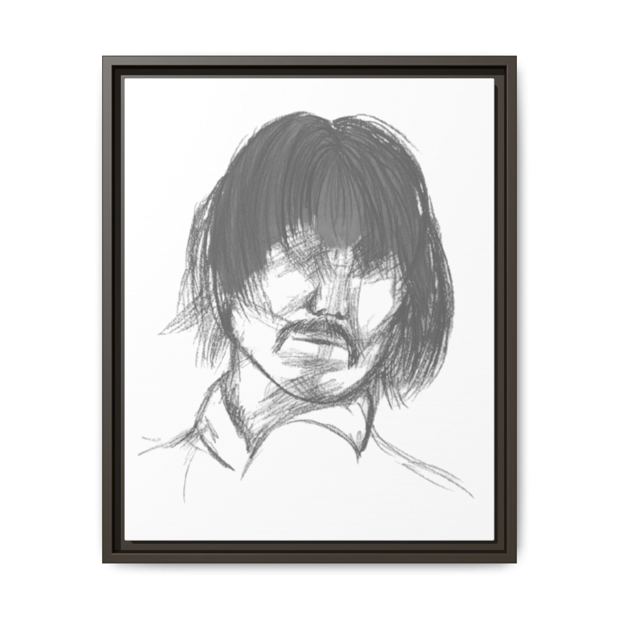 "The Man" Framed Matte Canvas Portrait
