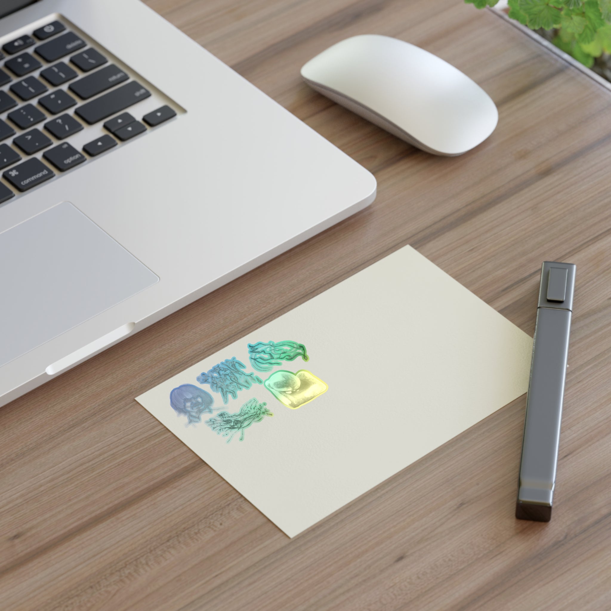 MCB Designs Monochrome Sticker Sheet (5 Stickers)