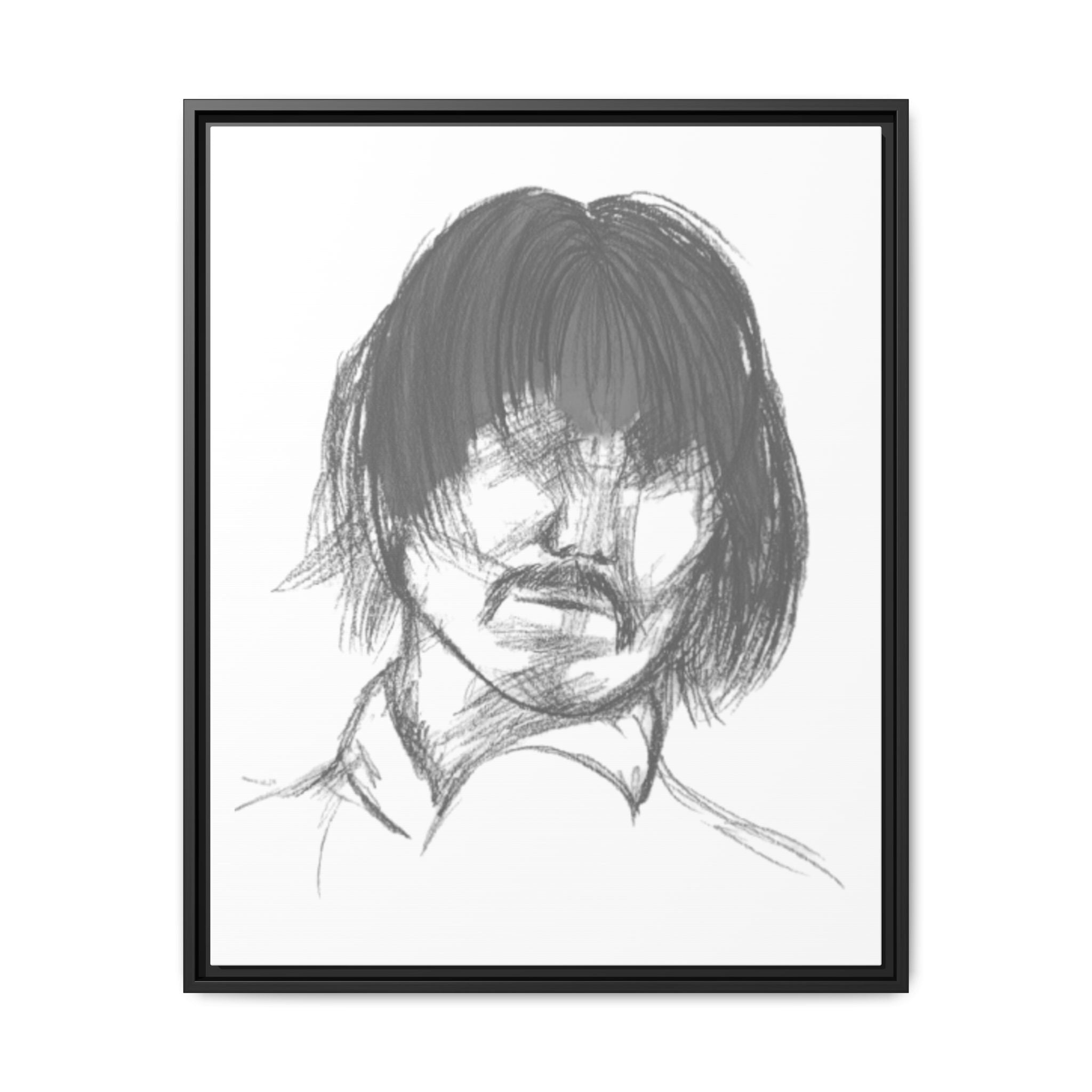 "The Man" Framed Matte Canvas Portrait