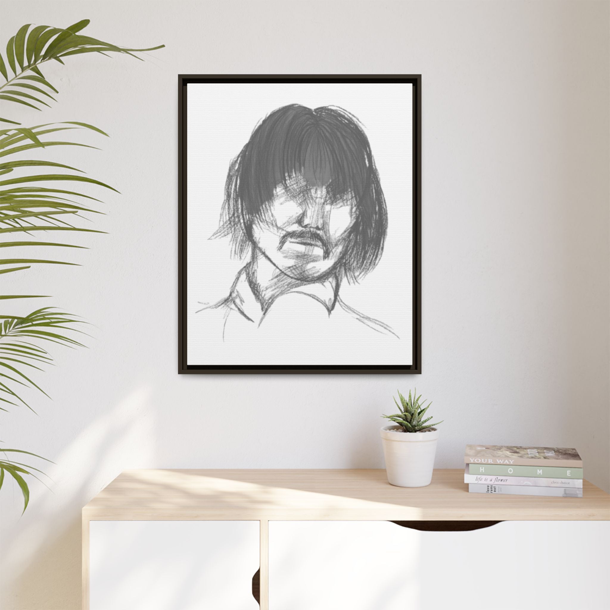 "The Man" Framed Matte Canvas Portrait