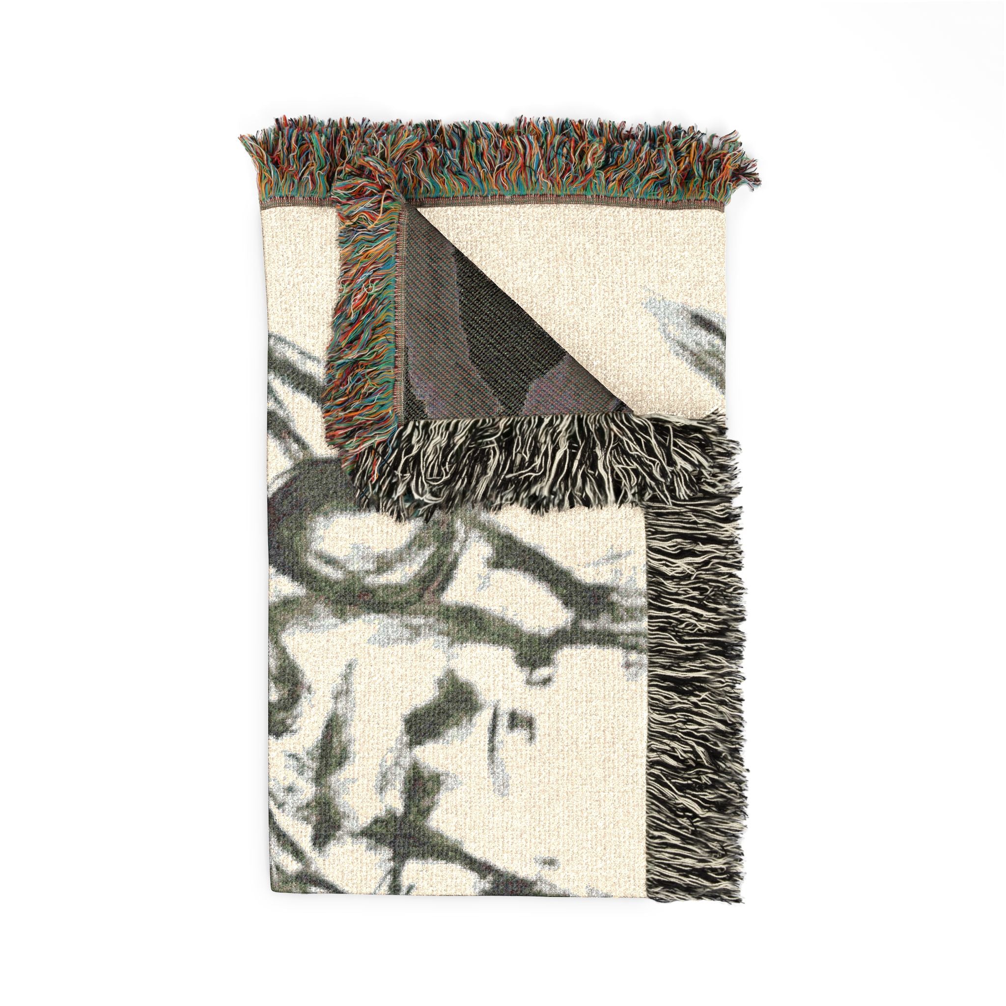 "The Figures" Abstract Drawing Throw Blanket