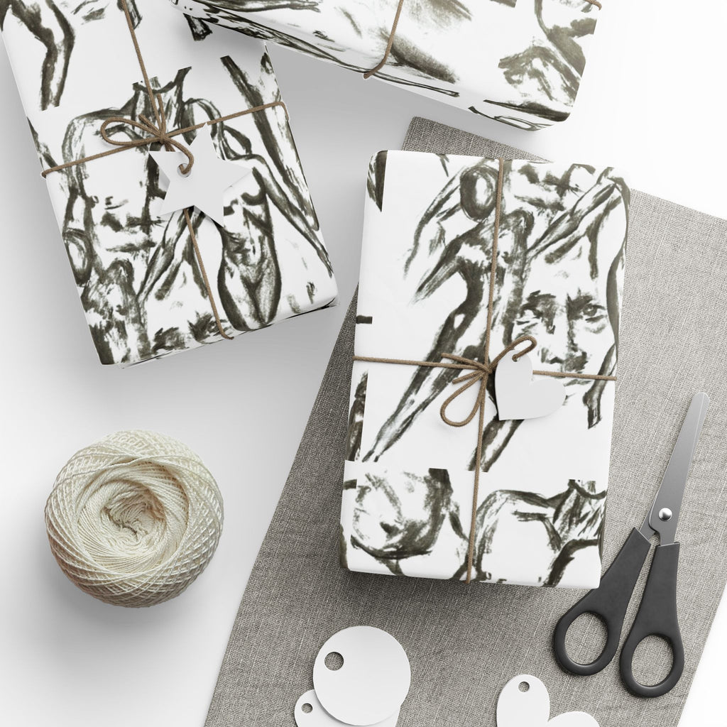 "The Figures" Artistic Sketch Wrapping paper