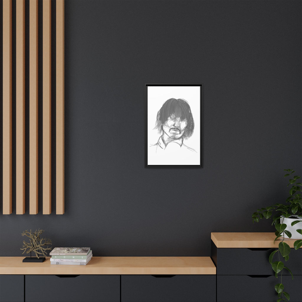 "The Man" Framed Matte Canvas Portrait