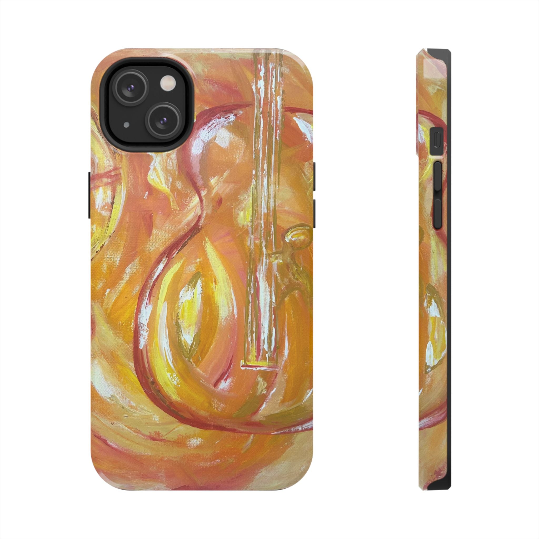 "Guitar People" Abstract Warm Guitar Art Phone Case