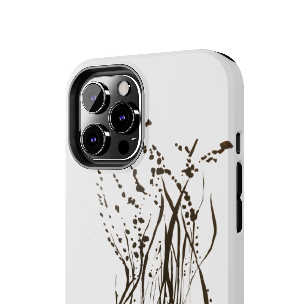 "Ink Face" Tough Phone Case — Abstract Ink Sketch Protective Cover