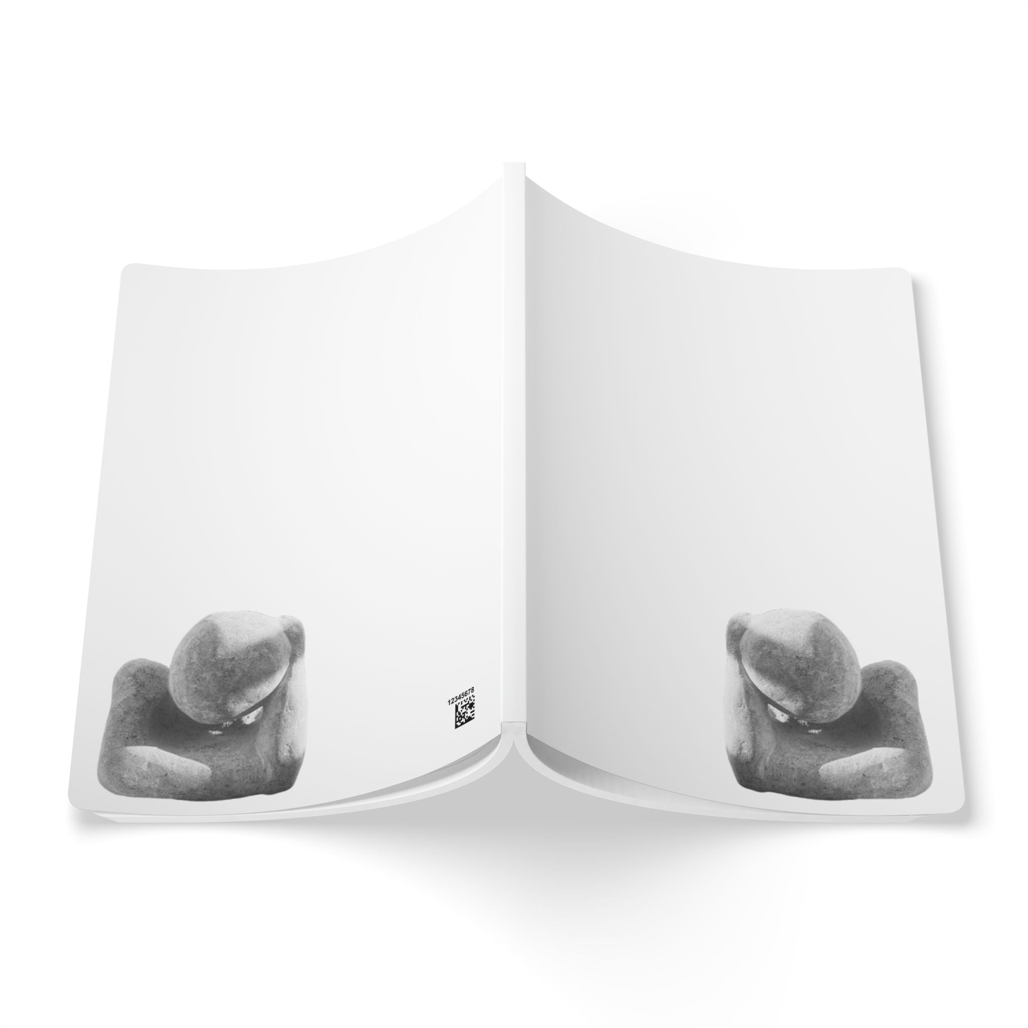 "Leaning Man" Minimalist Softcover Journal