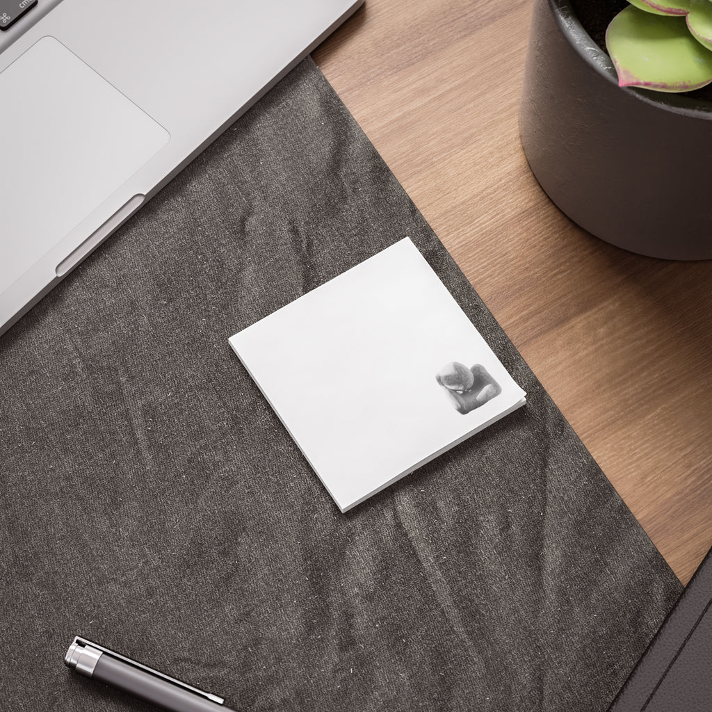 "Leaning Man" Corner Artistic Sticky Notes