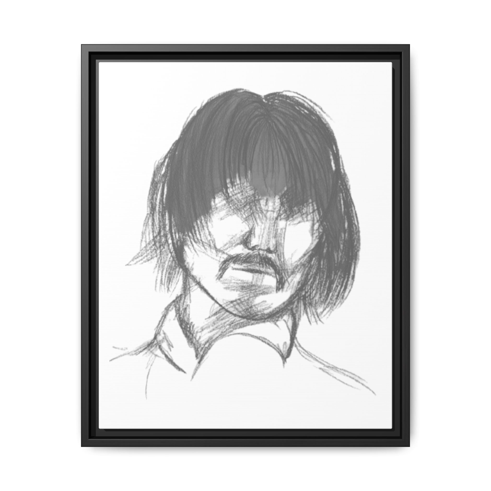 "The Man" Framed Matte Canvas Portrait