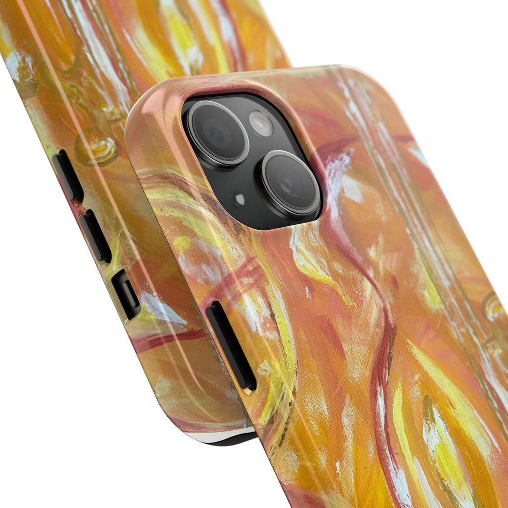 "Guitar People" Abstract Warm Guitar Art Phone Case
