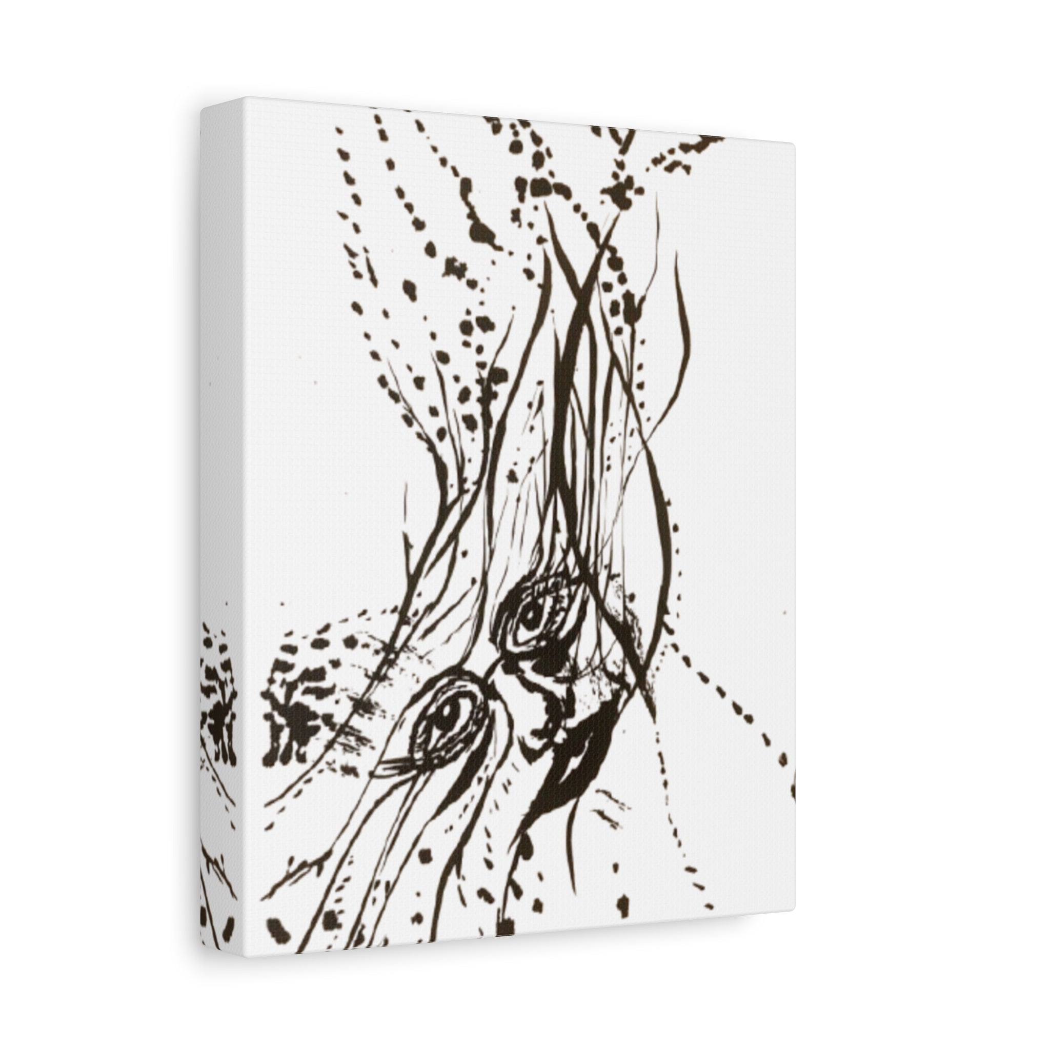 "The Ink Face" Abstract Face Art Canvas