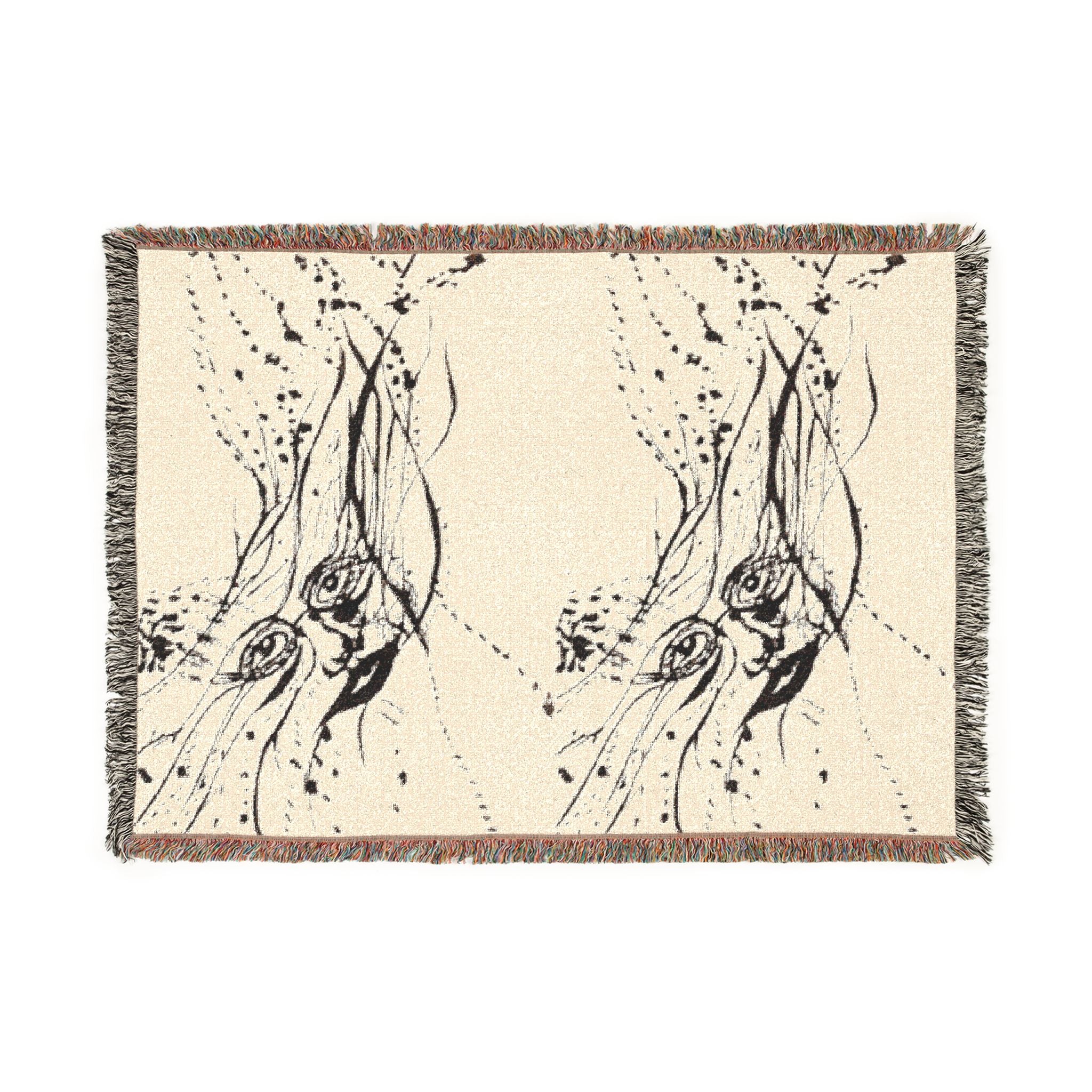 "Twin Faces" Woven Blanket