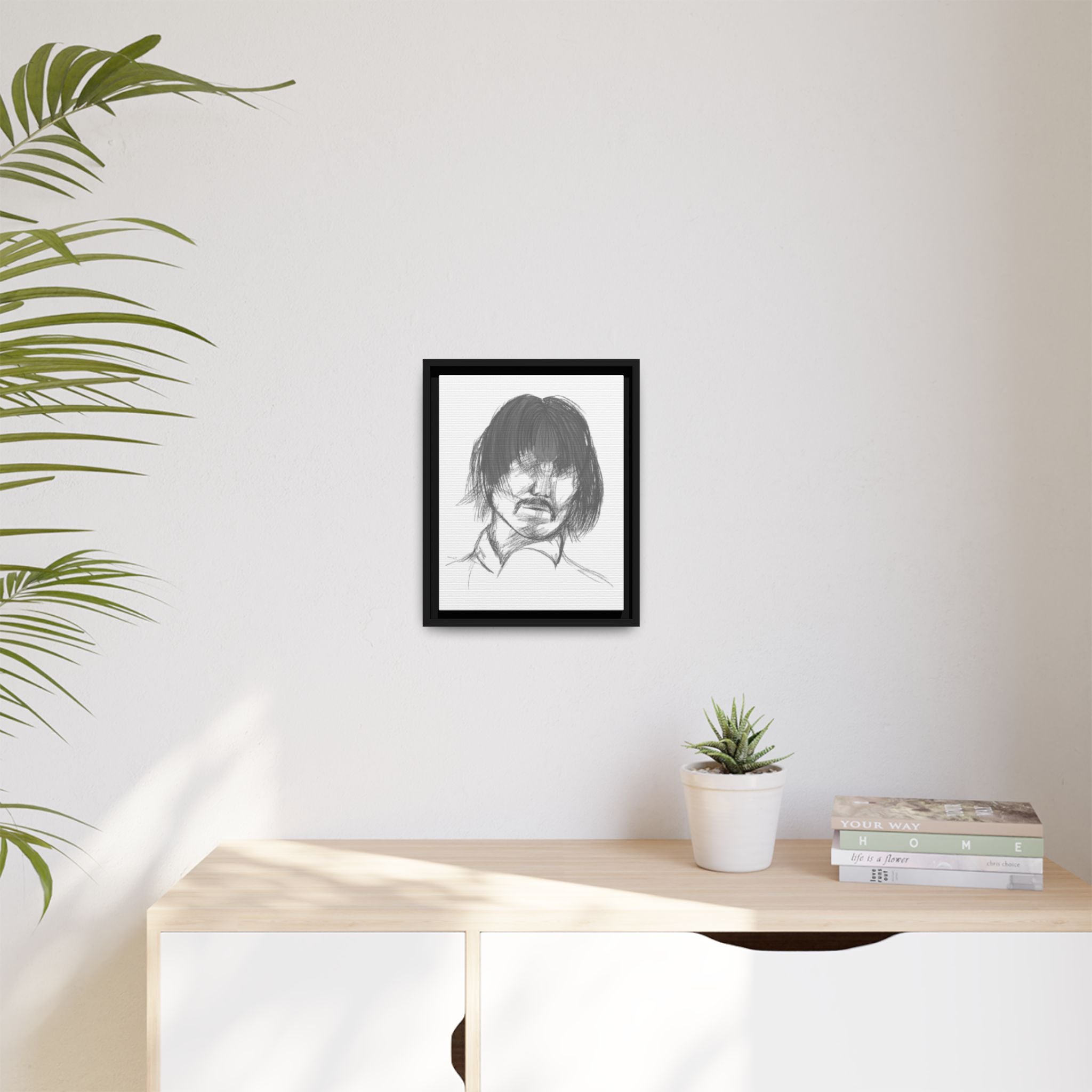 "The Man" Framed Matte Canvas Portrait