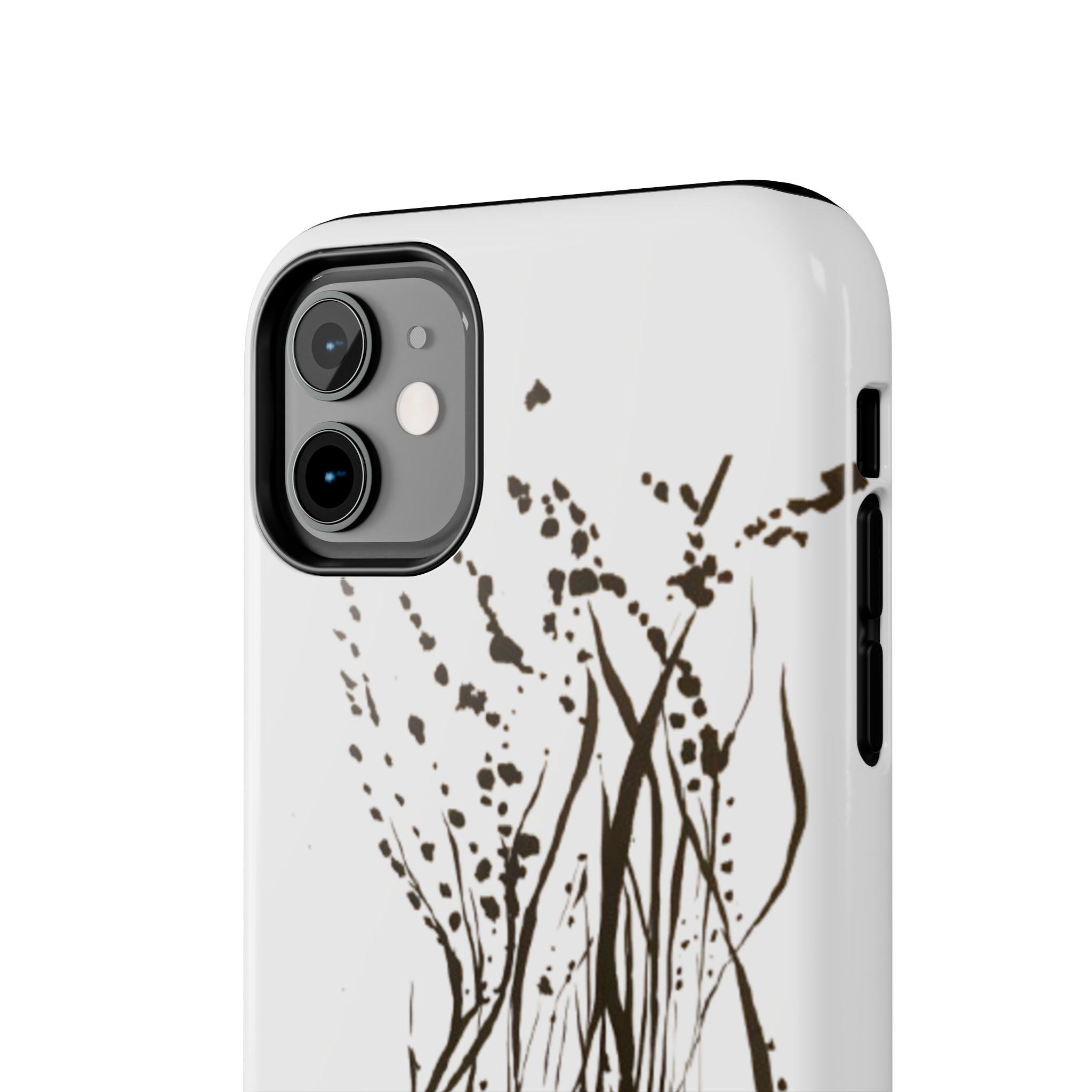 "Ink Face" Tough Phone Case — Abstract Ink Sketch Protective Cover