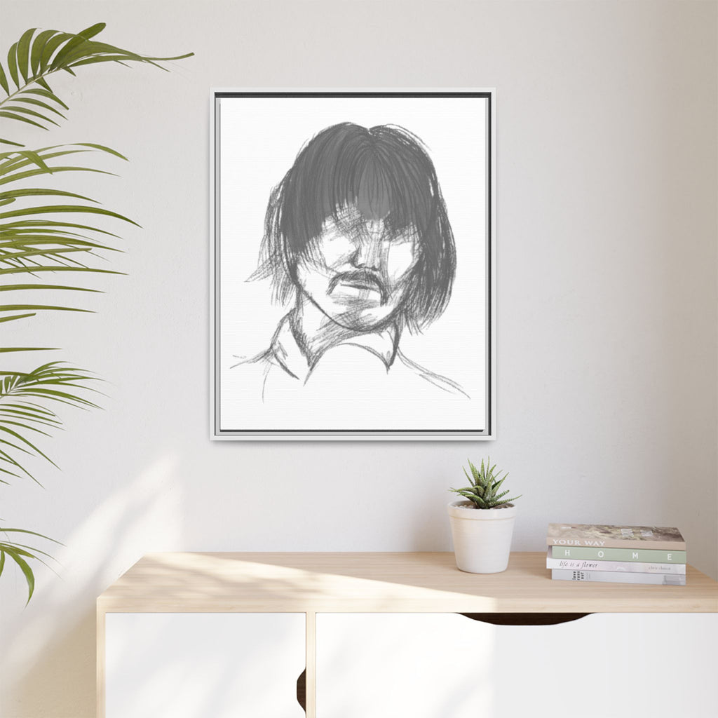 "The Man" Framed Matte Canvas Portrait
