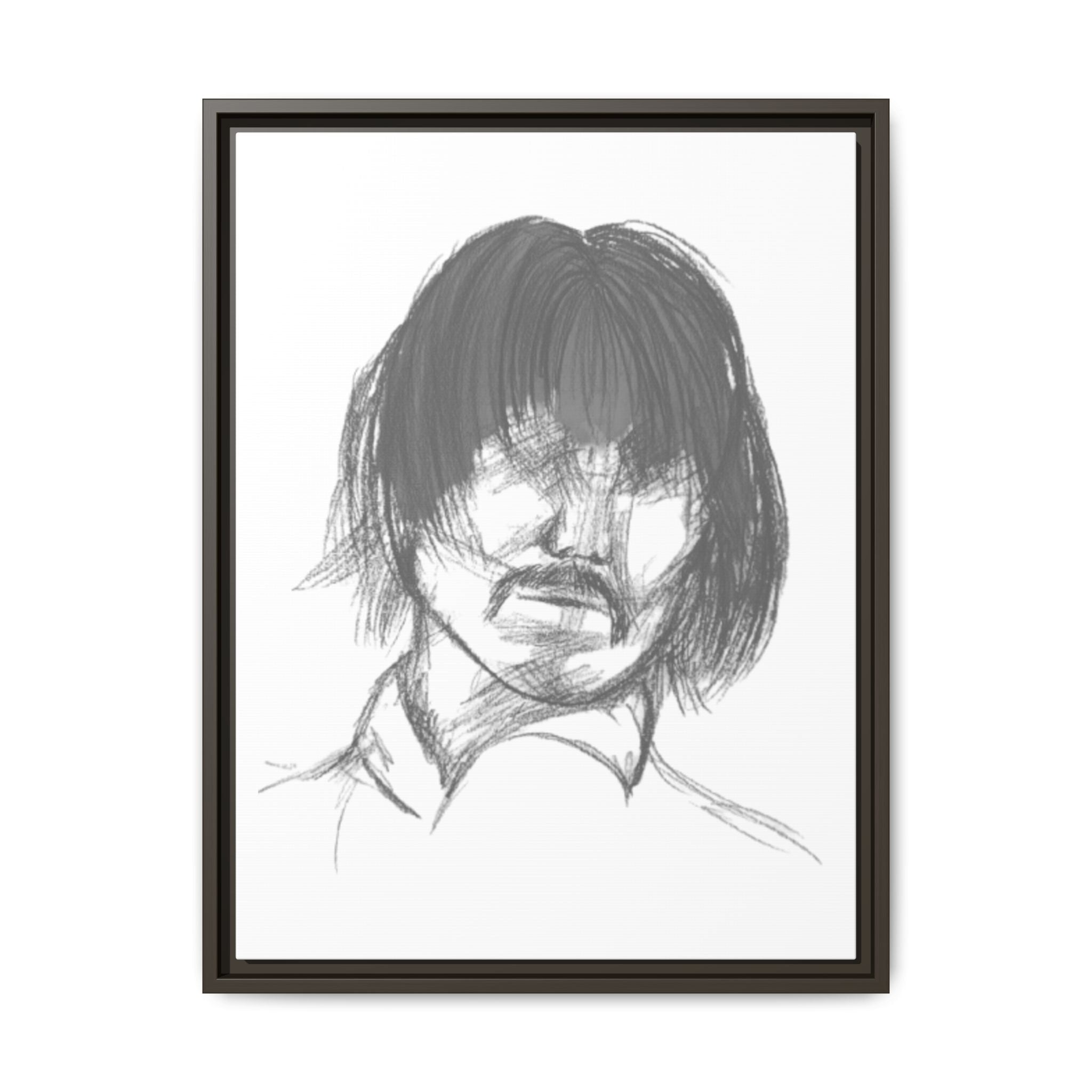 "The Man" Framed Matte Canvas Portrait