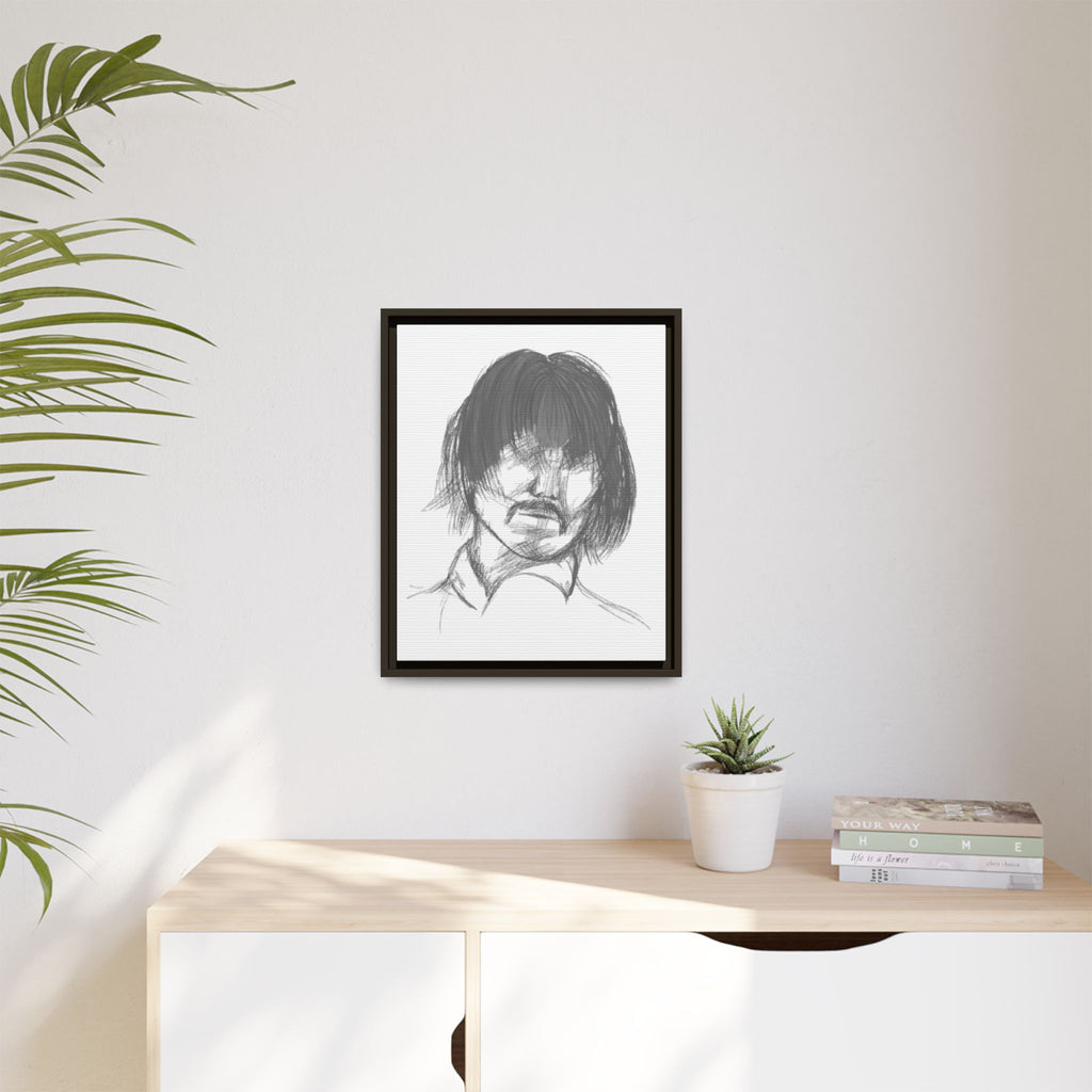 "The Man" Framed Matte Canvas Portrait