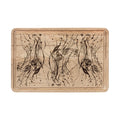 "Twin Faces" Engraved Wooden Cutting Board