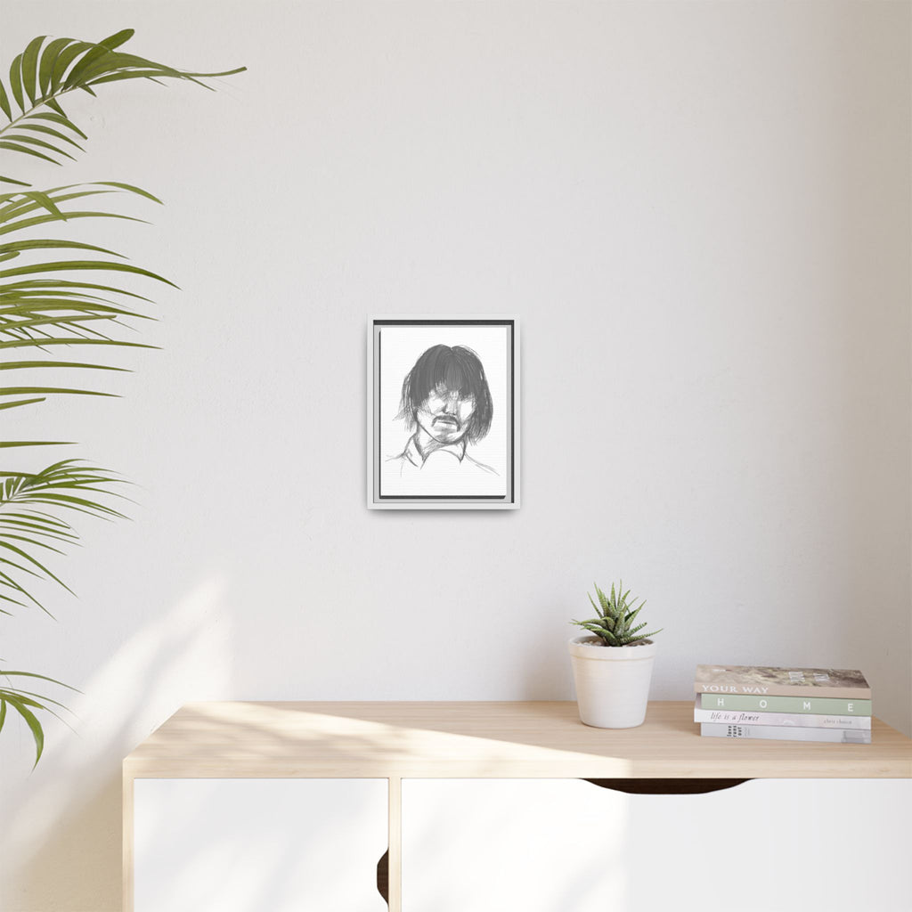 "The Man" Framed Matte Canvas Portrait