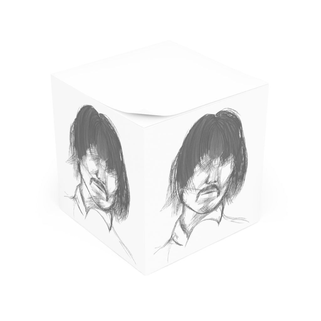 "The Man" Sketch Portrait Note Cube