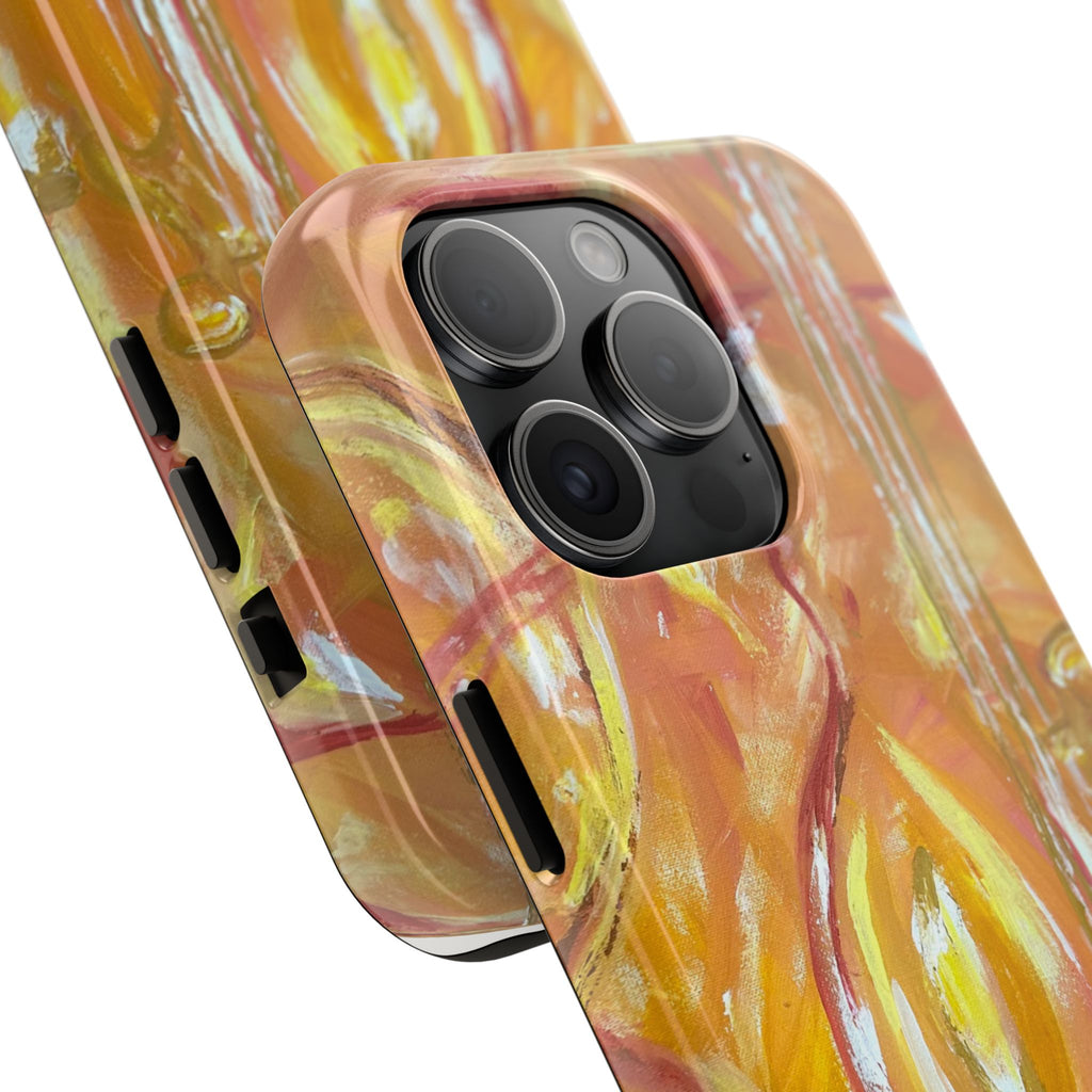 "Guitar People" Abstract Warm Guitar Art Phone Case