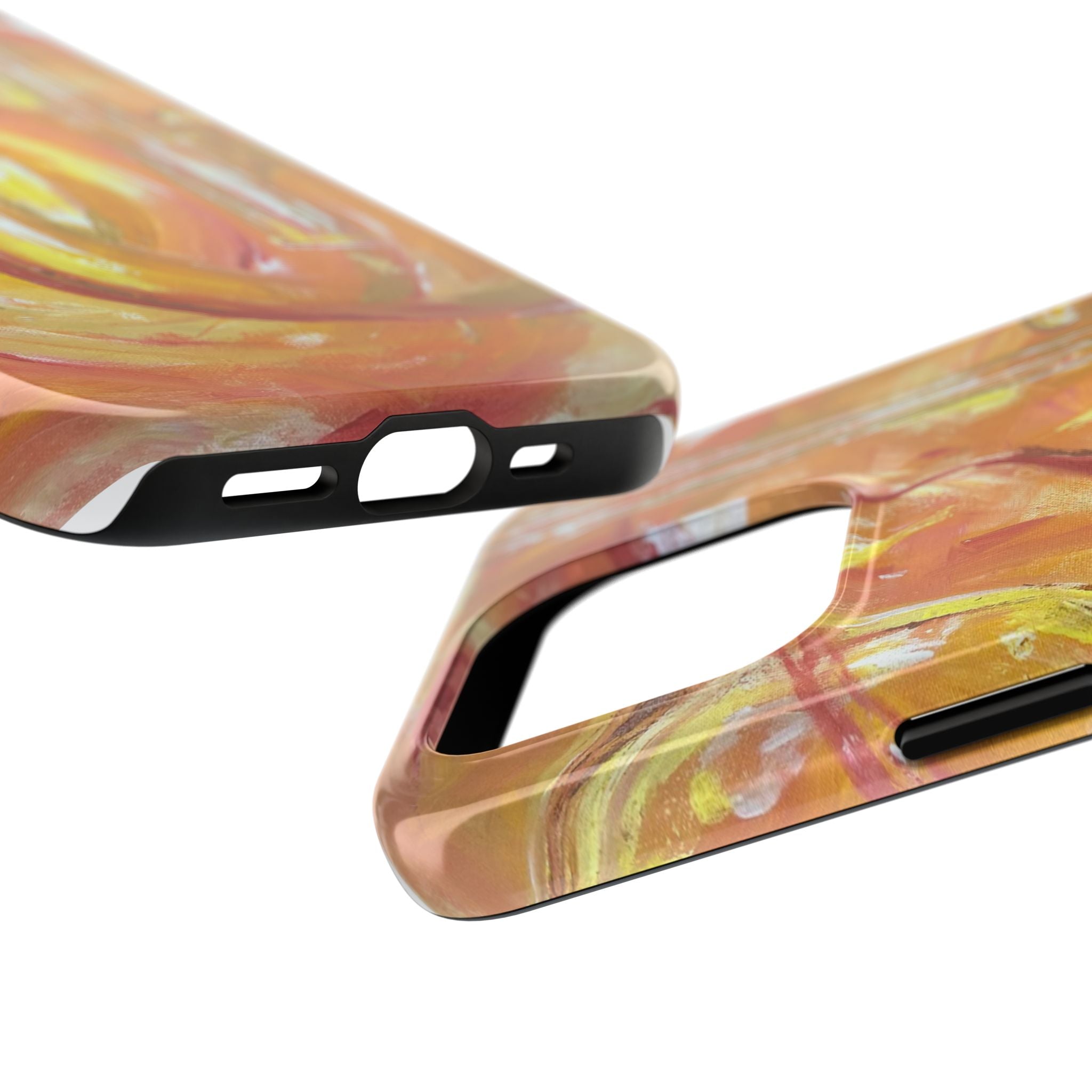 "Guitar People" Abstract Warm Guitar Art Phone Case