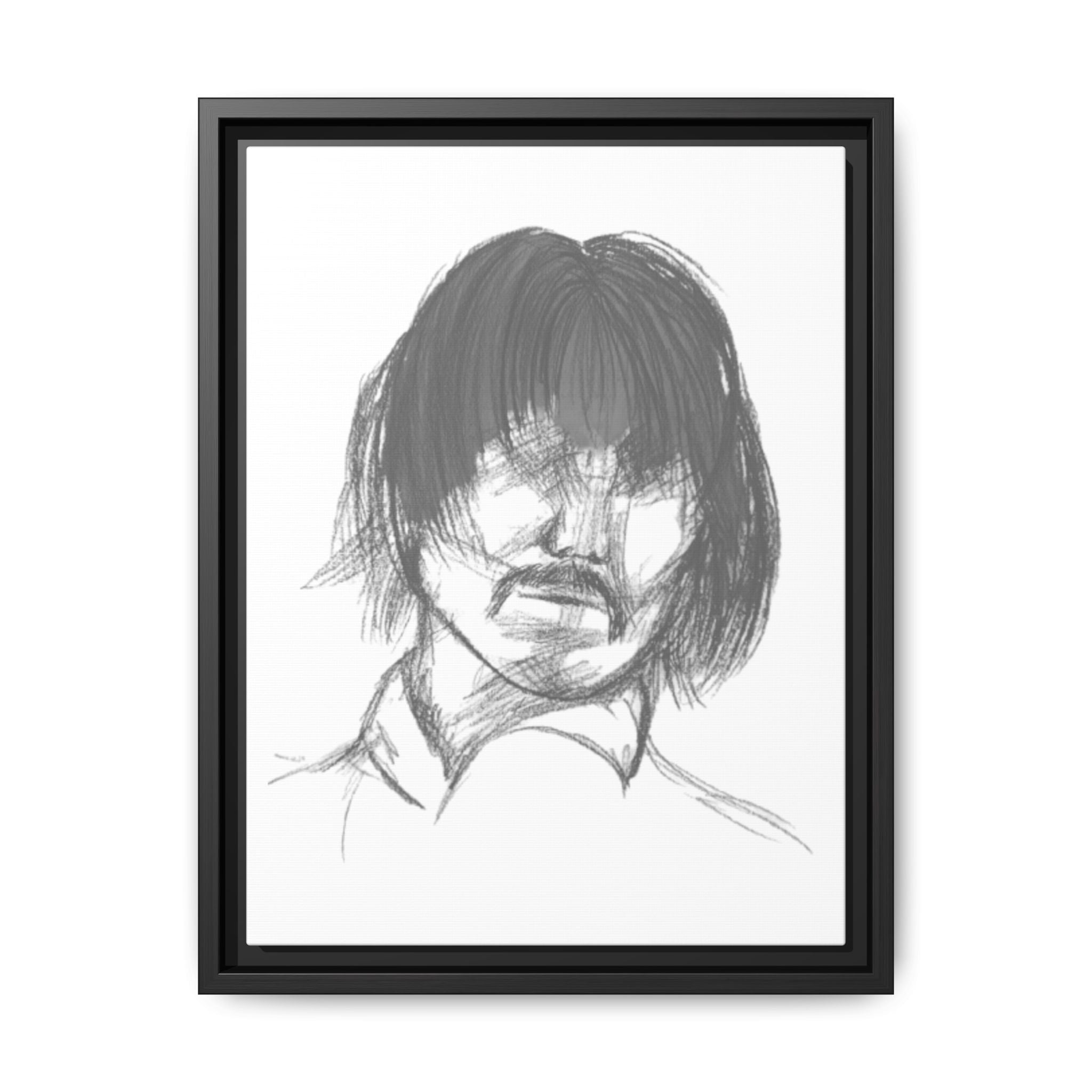 "The Man" Framed Matte Canvas Portrait
