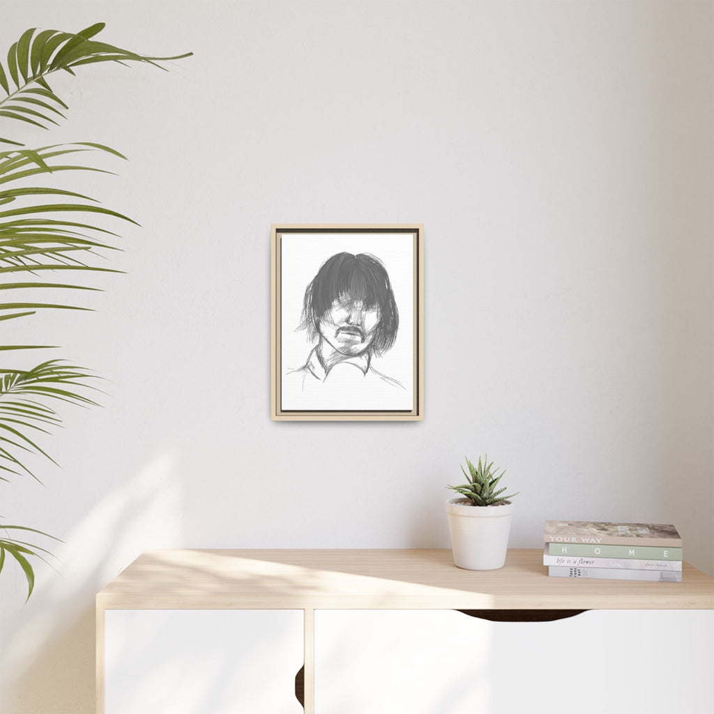 "The Man" Framed Matte Canvas Portrait