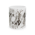 "Twin Faces" Pattern Coffee Cup (11oz)