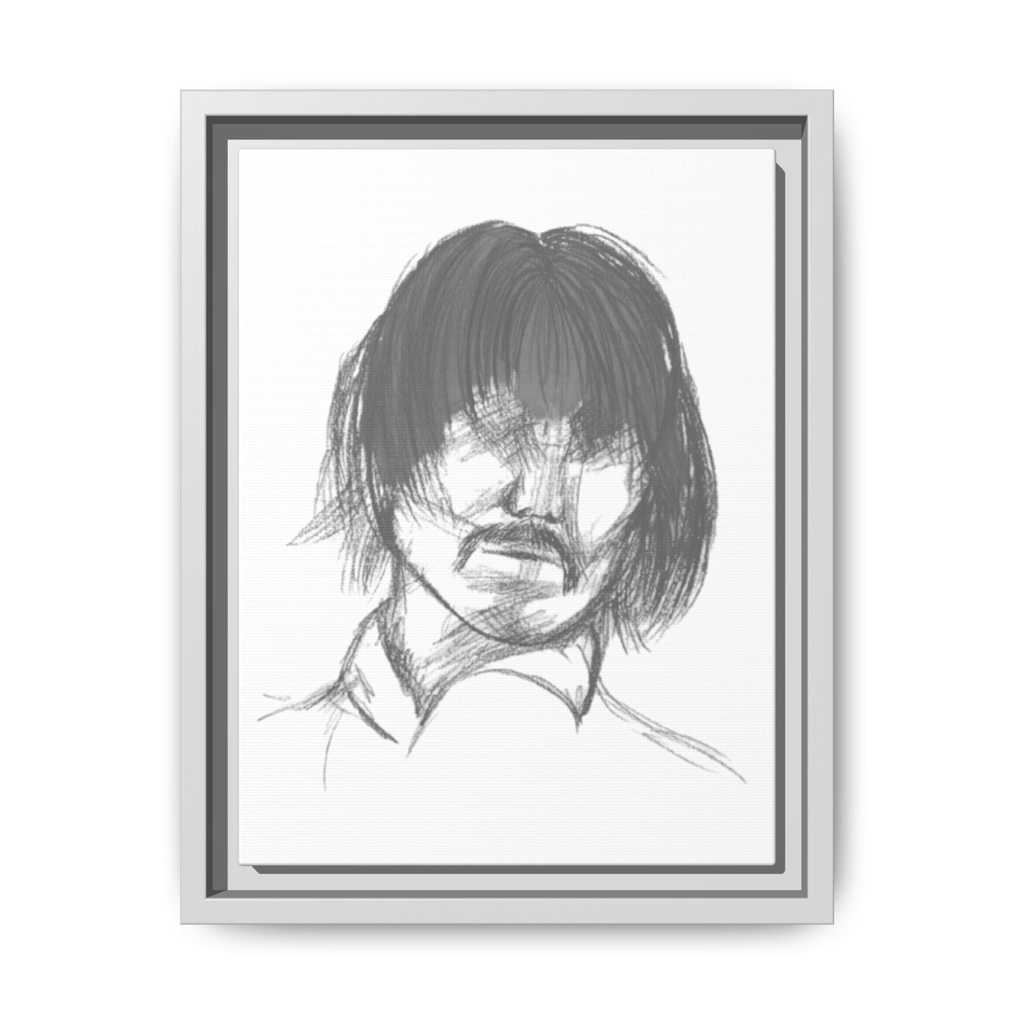 "The Man" Framed Matte Canvas Portrait