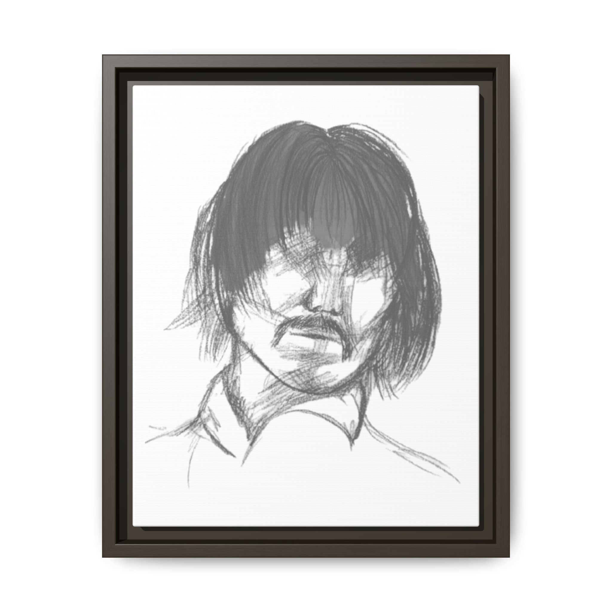 "The Man" Framed Matte Canvas Portrait