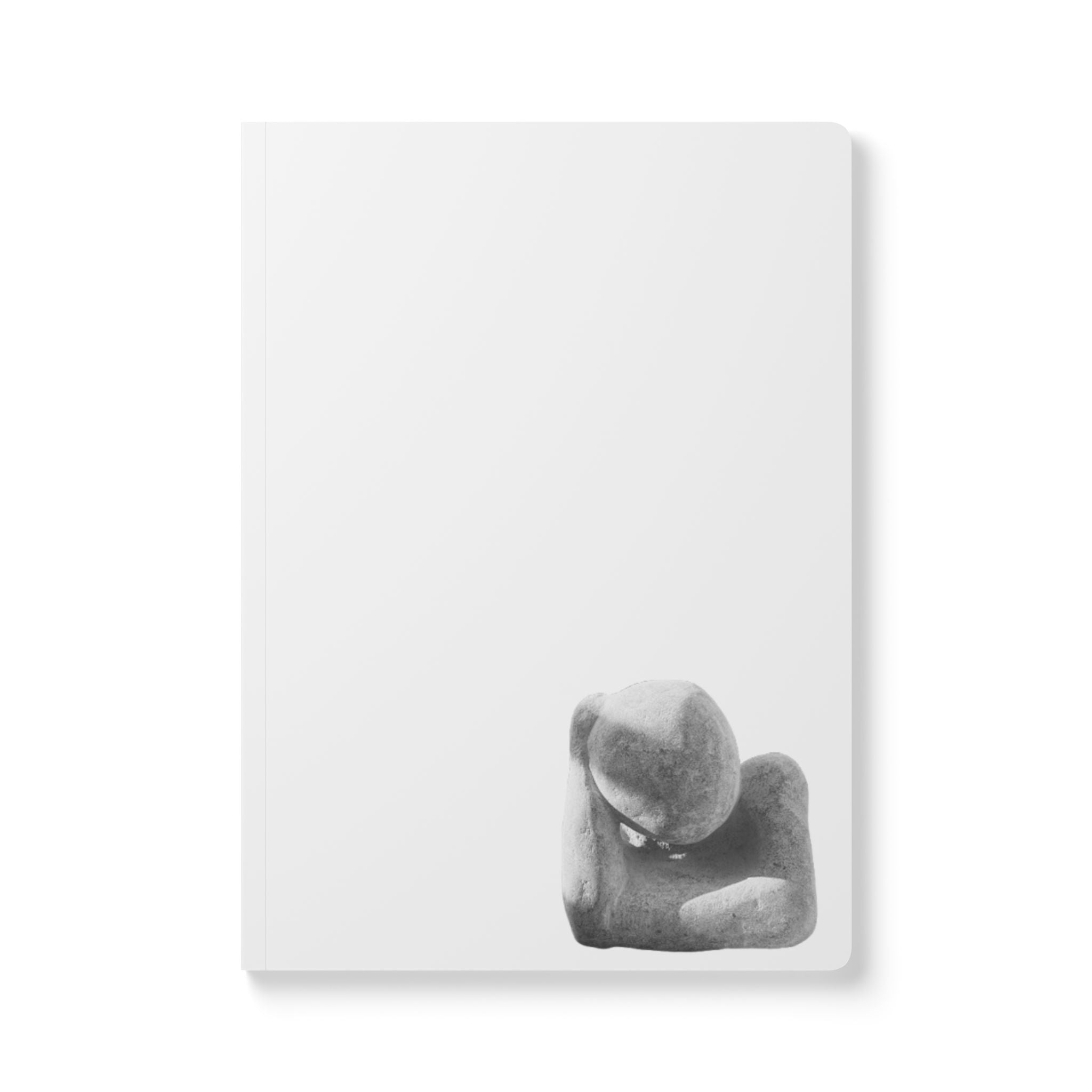"Leaning Man" Minimalist Softcover Journal