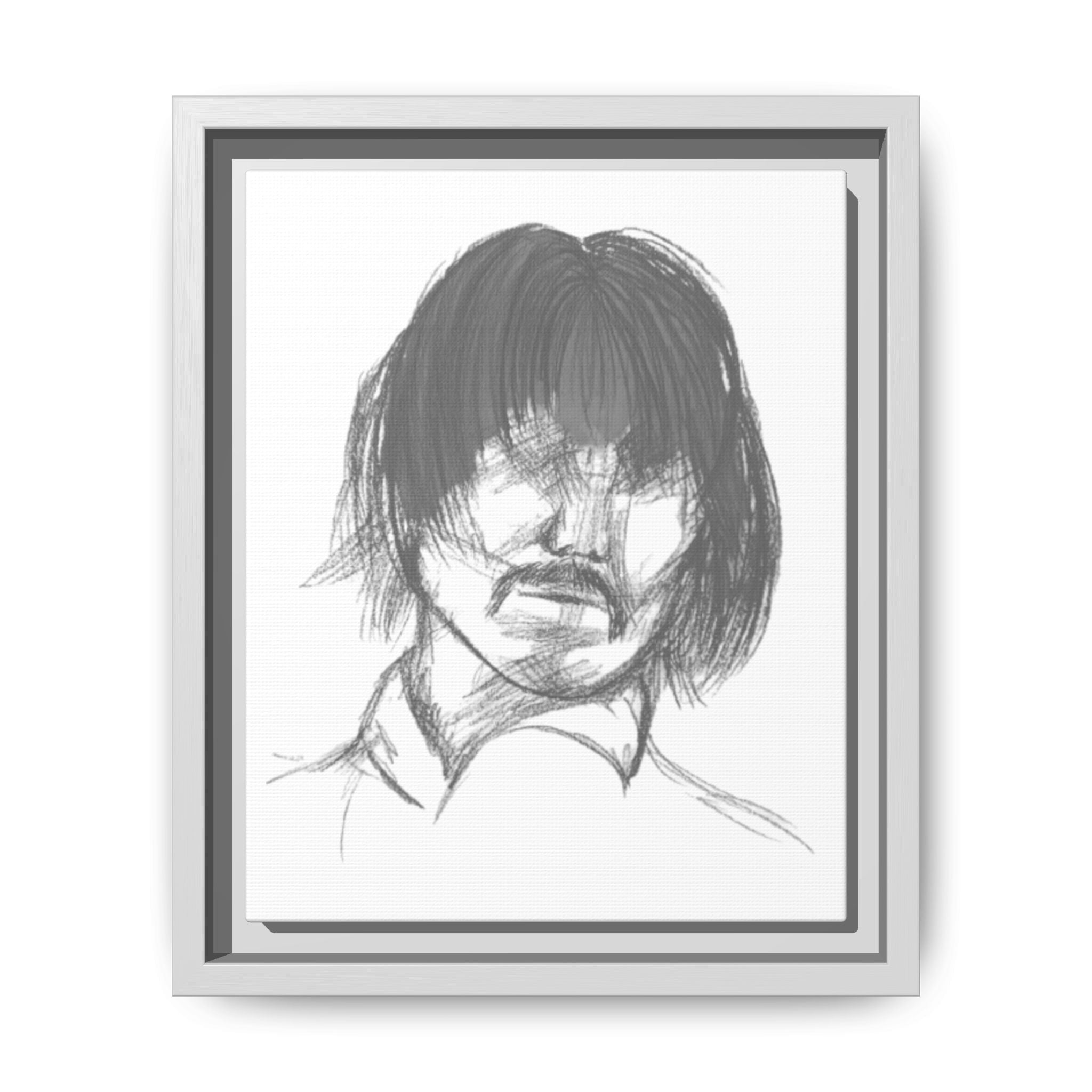 "The Man" Framed Matte Canvas Portrait