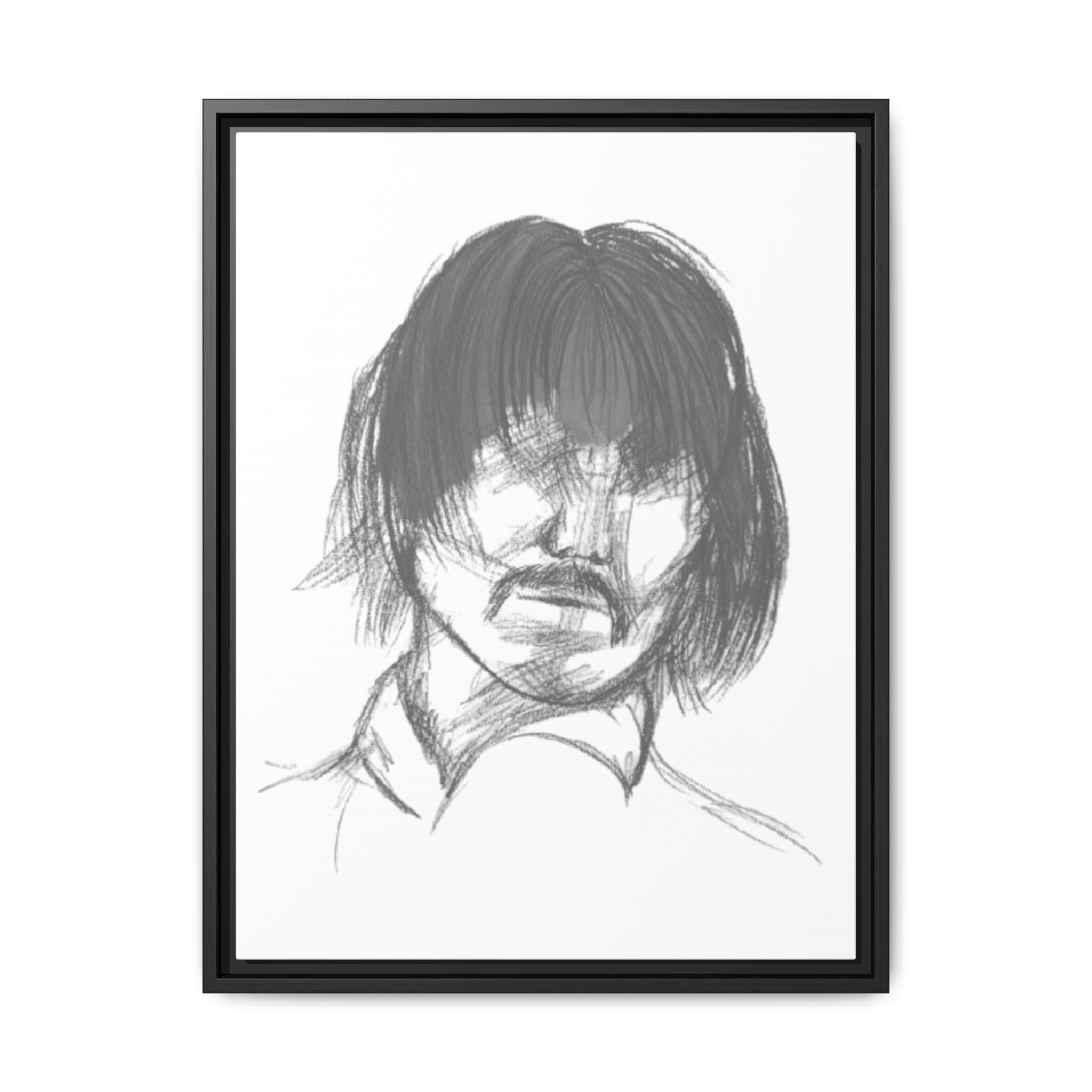 "The Man" Framed Matte Canvas Portrait