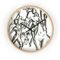 "The Figures" Minimalist Figure Sketch Wall Clock