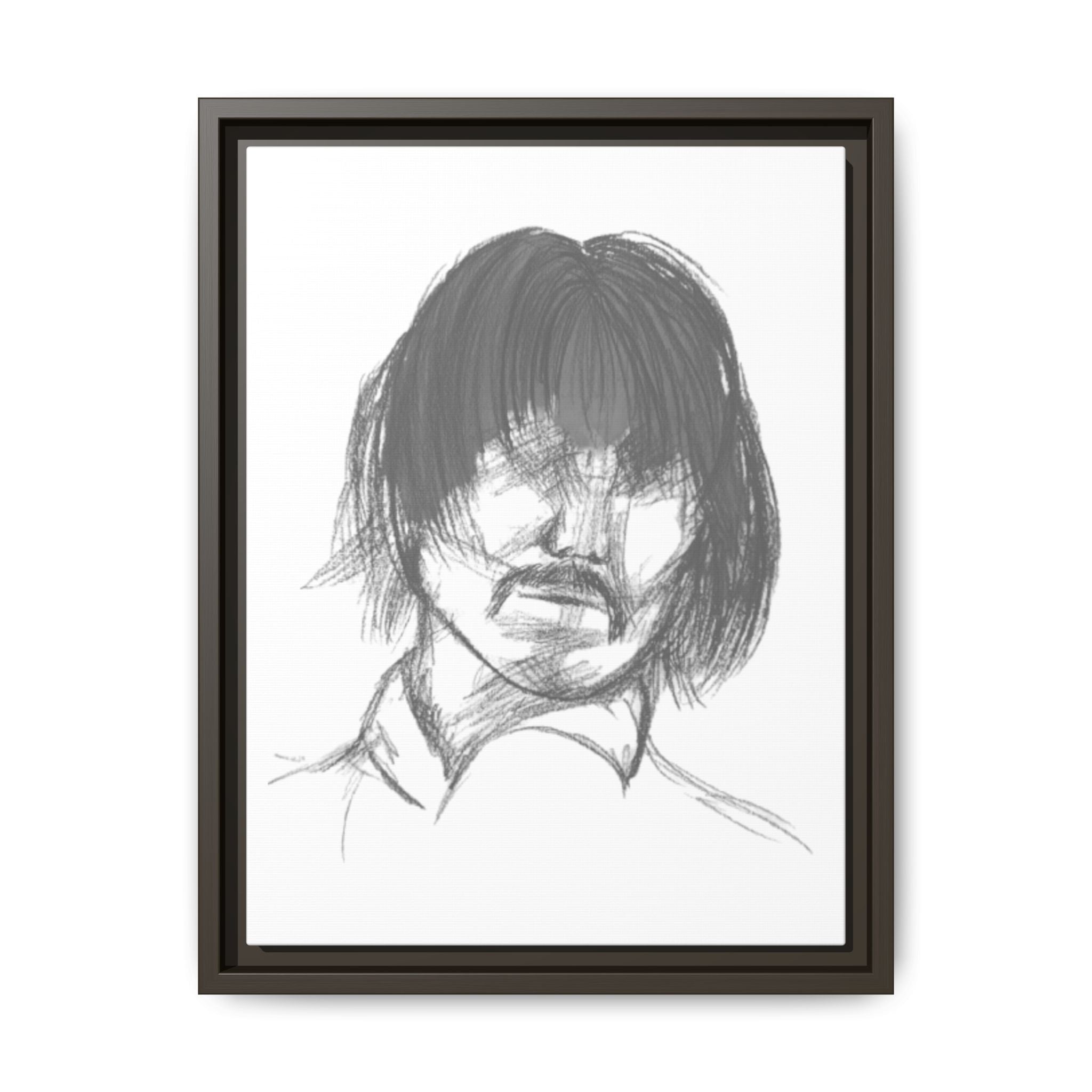 "The Man" Framed Matte Canvas Portrait