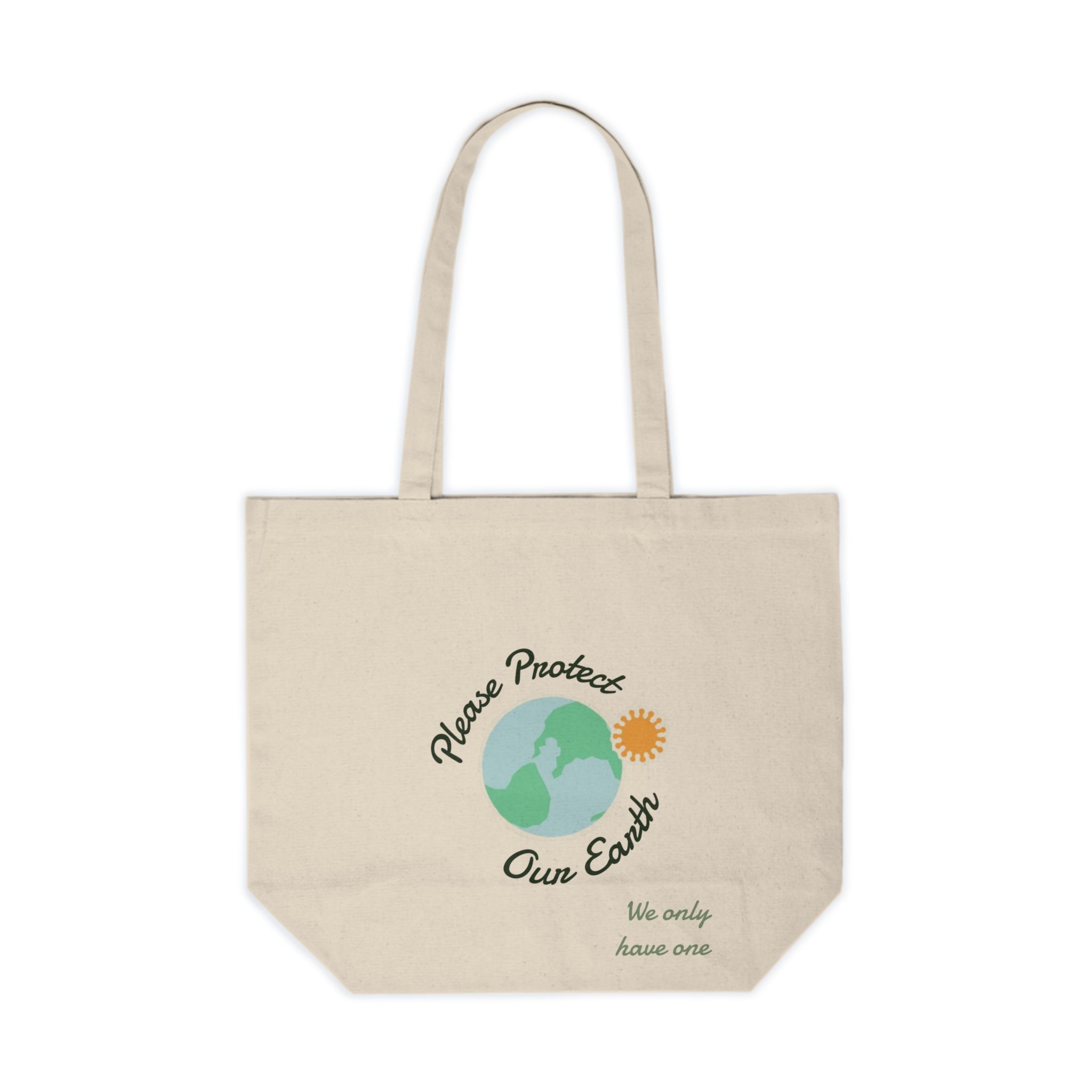Please Protect Our Earth Eco-Friendly Canvas Tote