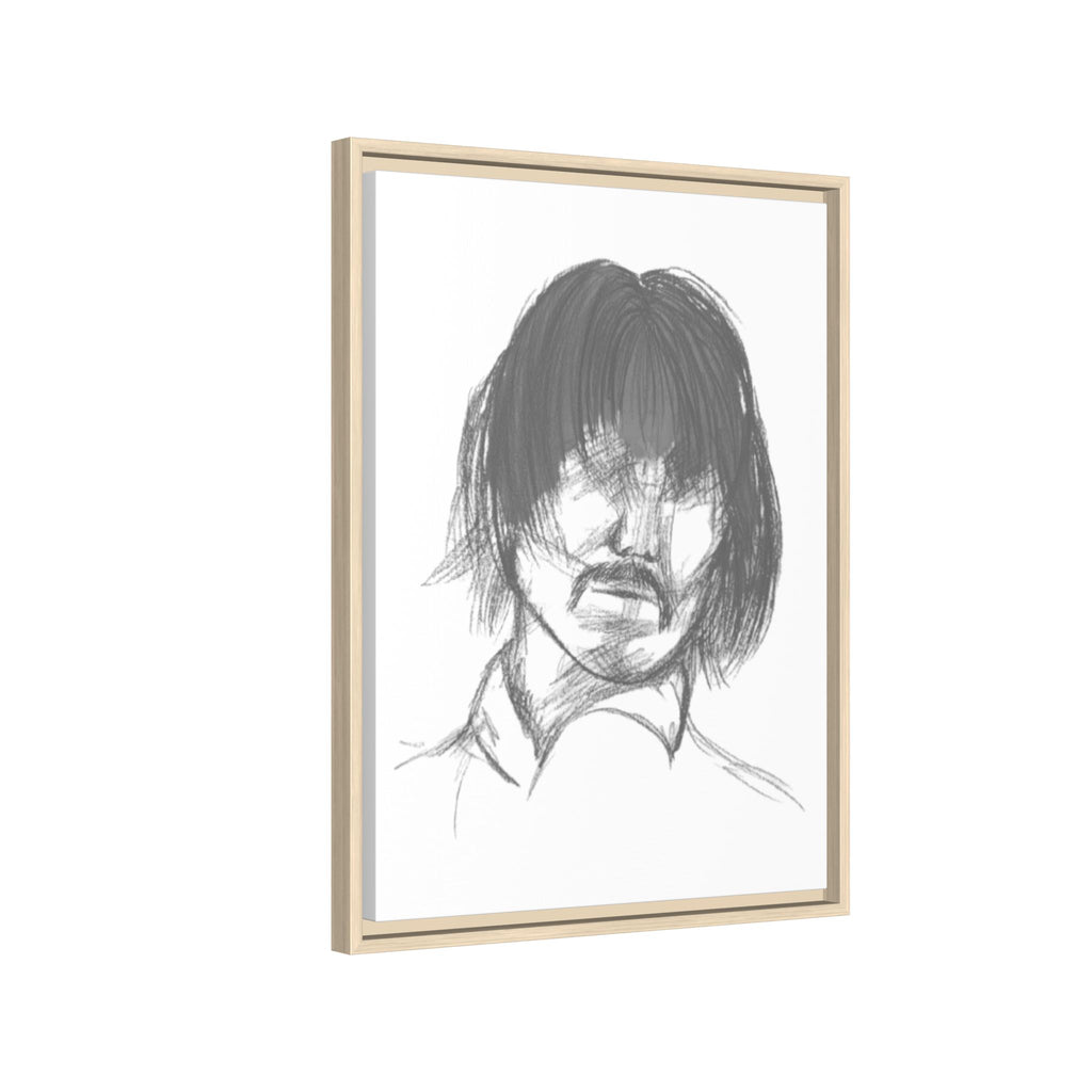 "The Man" Framed Matte Canvas Portrait