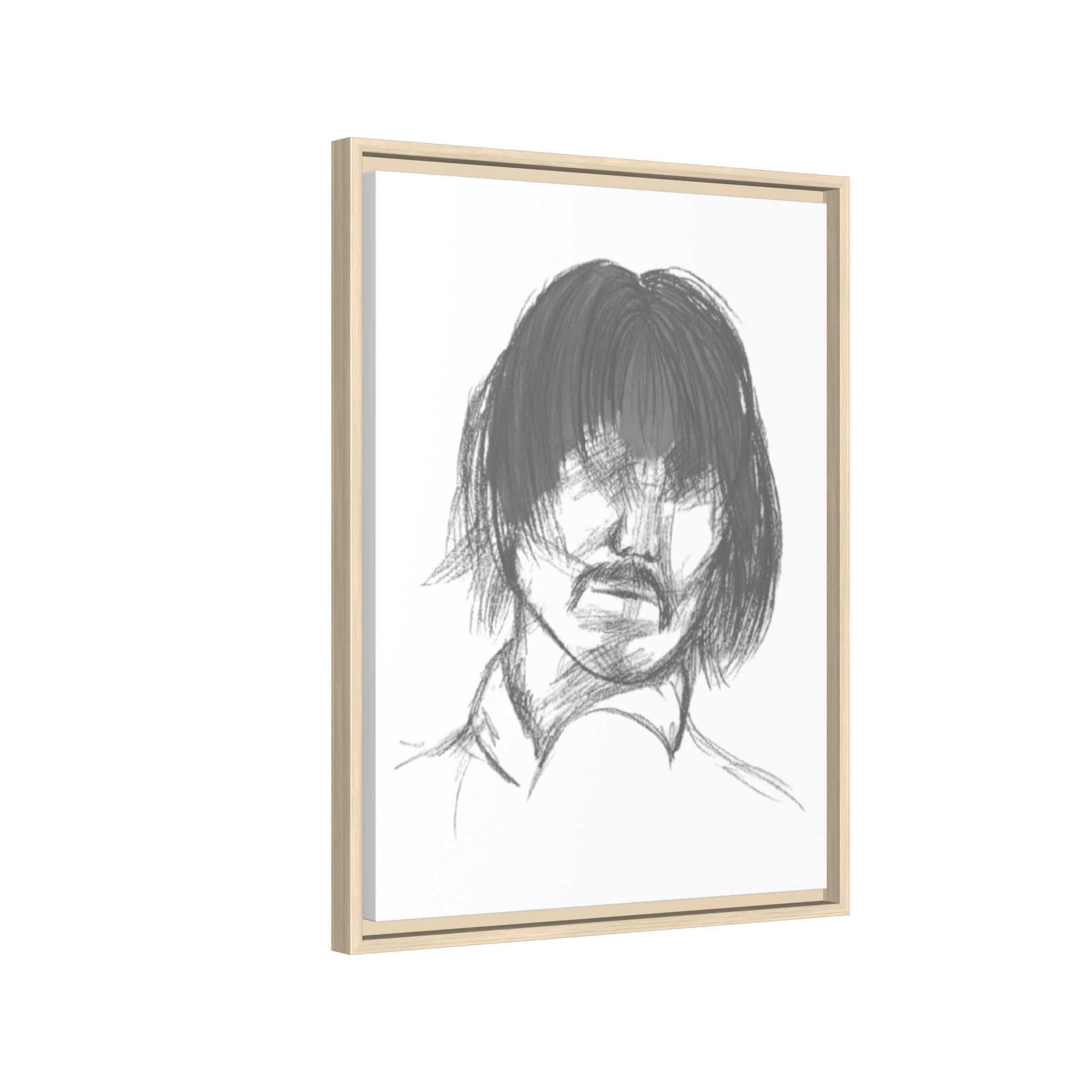 "The Man" Framed Matte Canvas Portrait