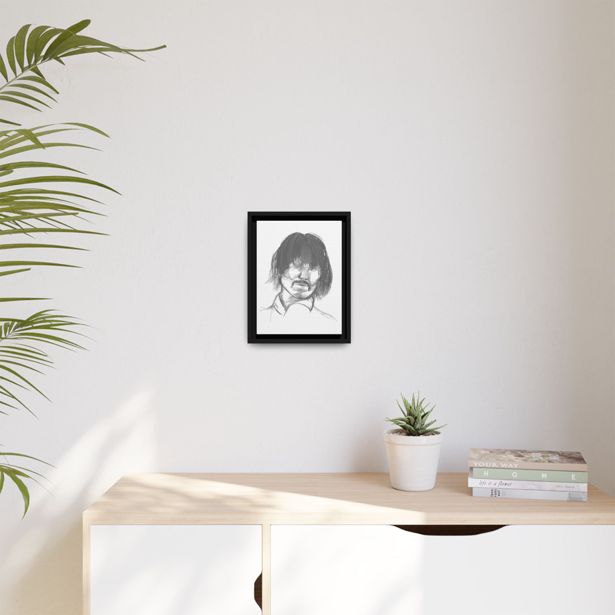 "The Man" Framed Matte Canvas Portrait