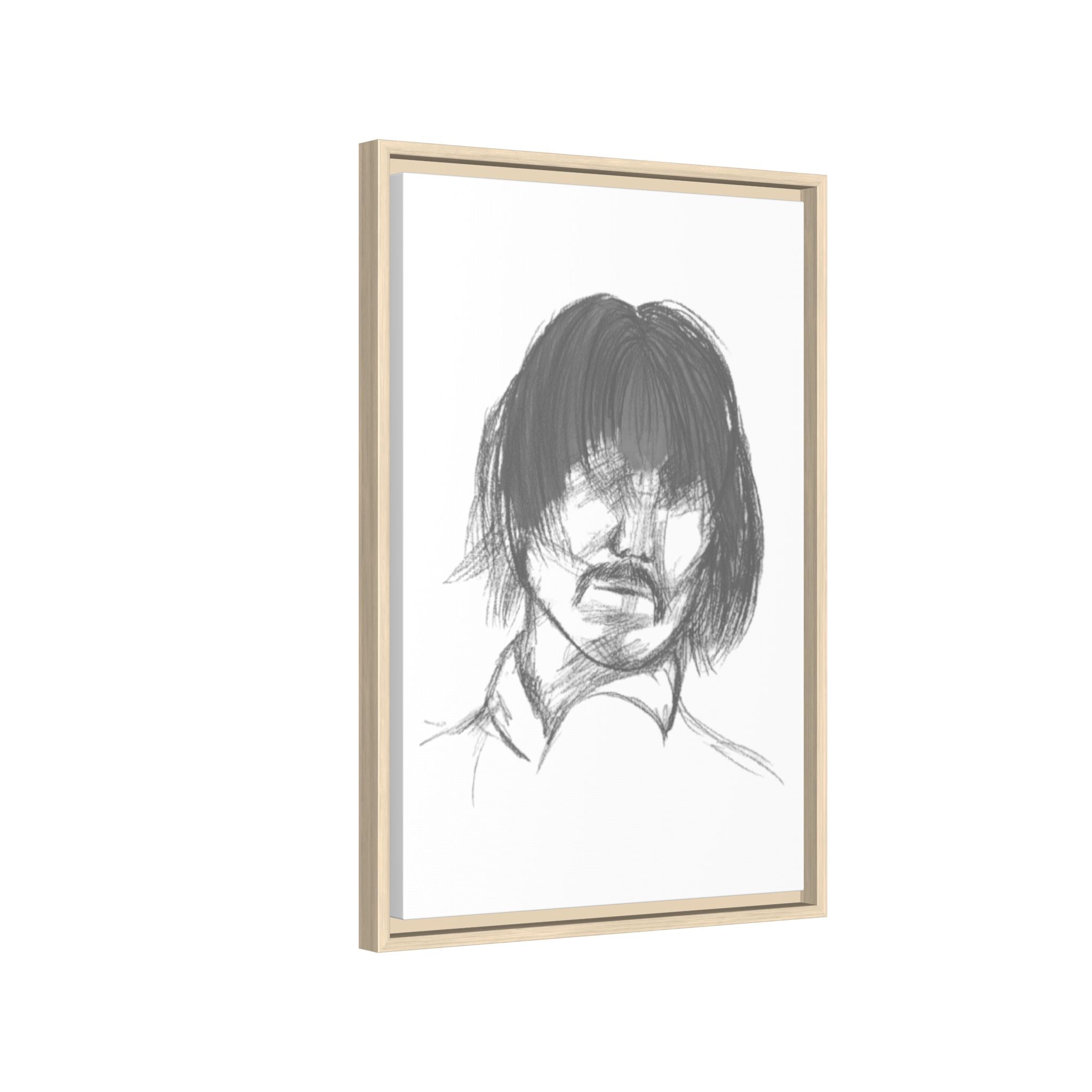 "The Man" Framed Matte Canvas Portrait