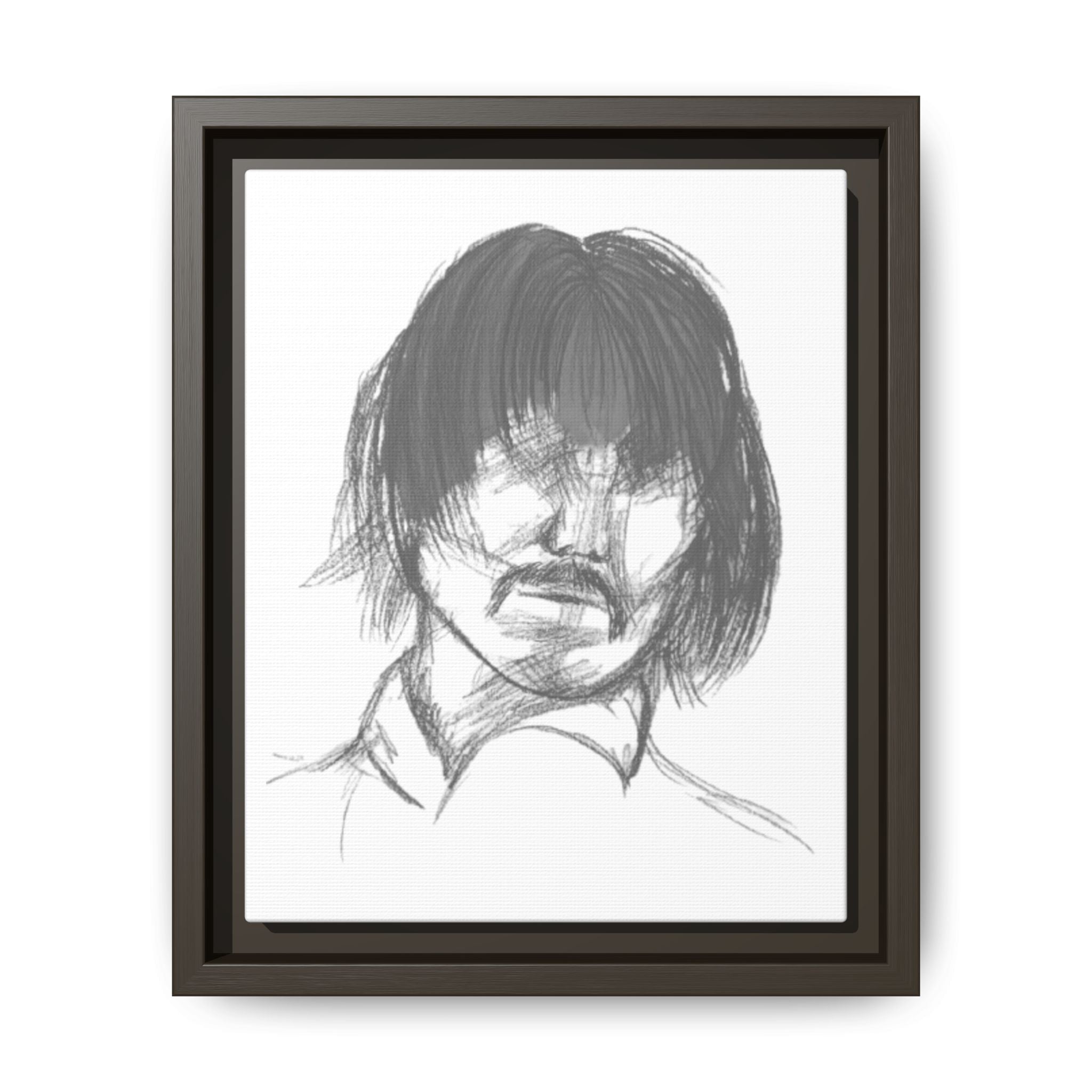 "The Man" Framed Matte Canvas Portrait