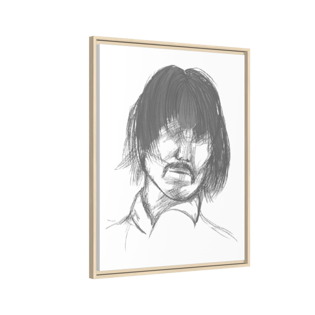 "The Man" Framed Matte Canvas Portrait
