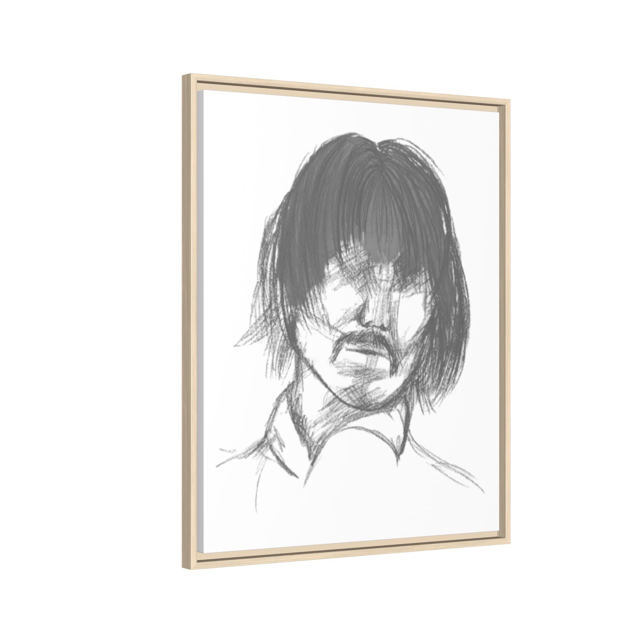 "The Man" Framed Matte Canvas Portrait