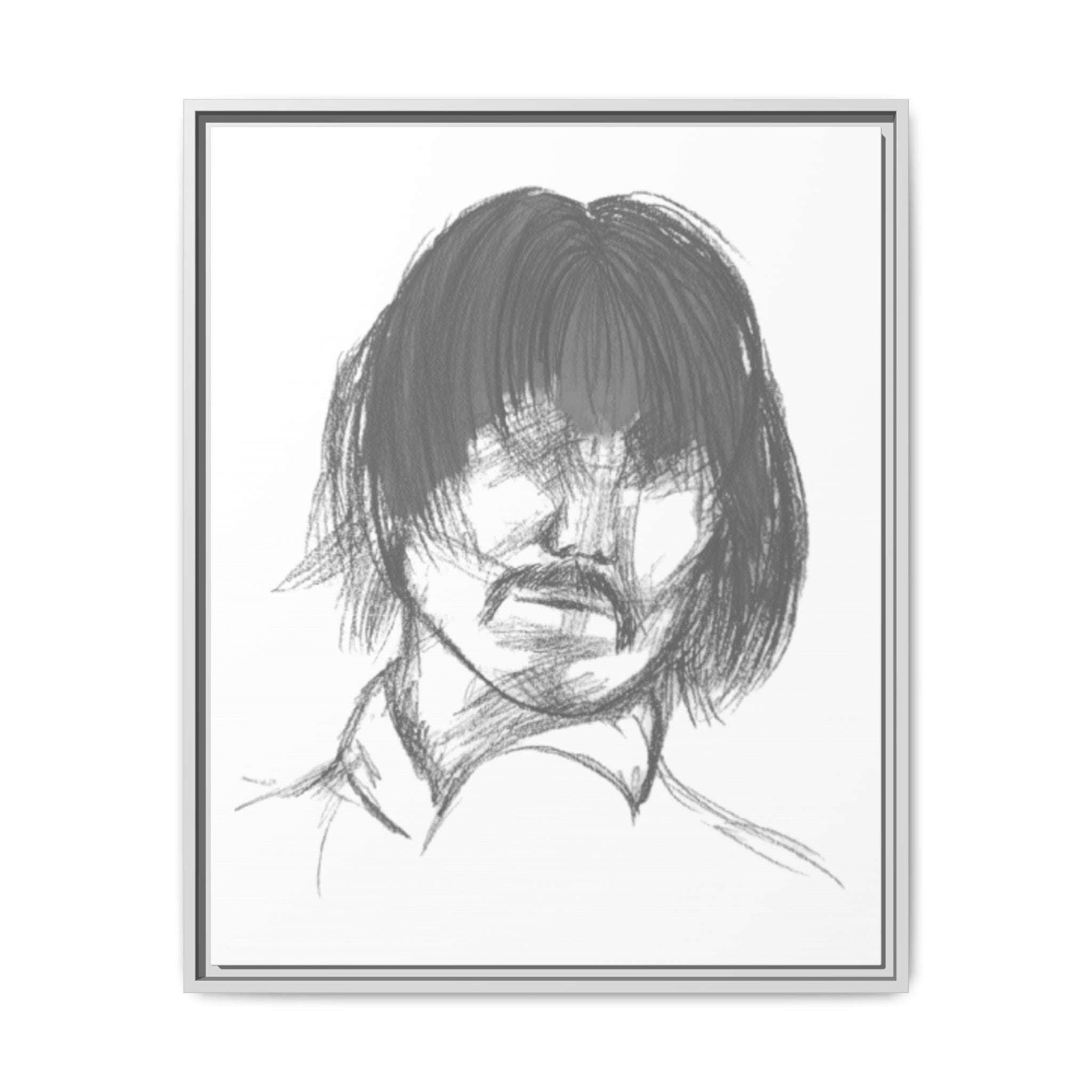 "The Man" Framed Matte Canvas Portrait