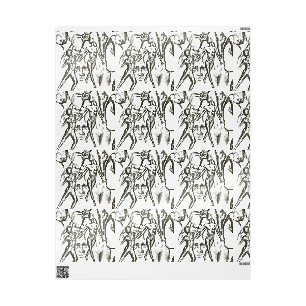 "The Figures" Artistic Sketch Wrapping paper