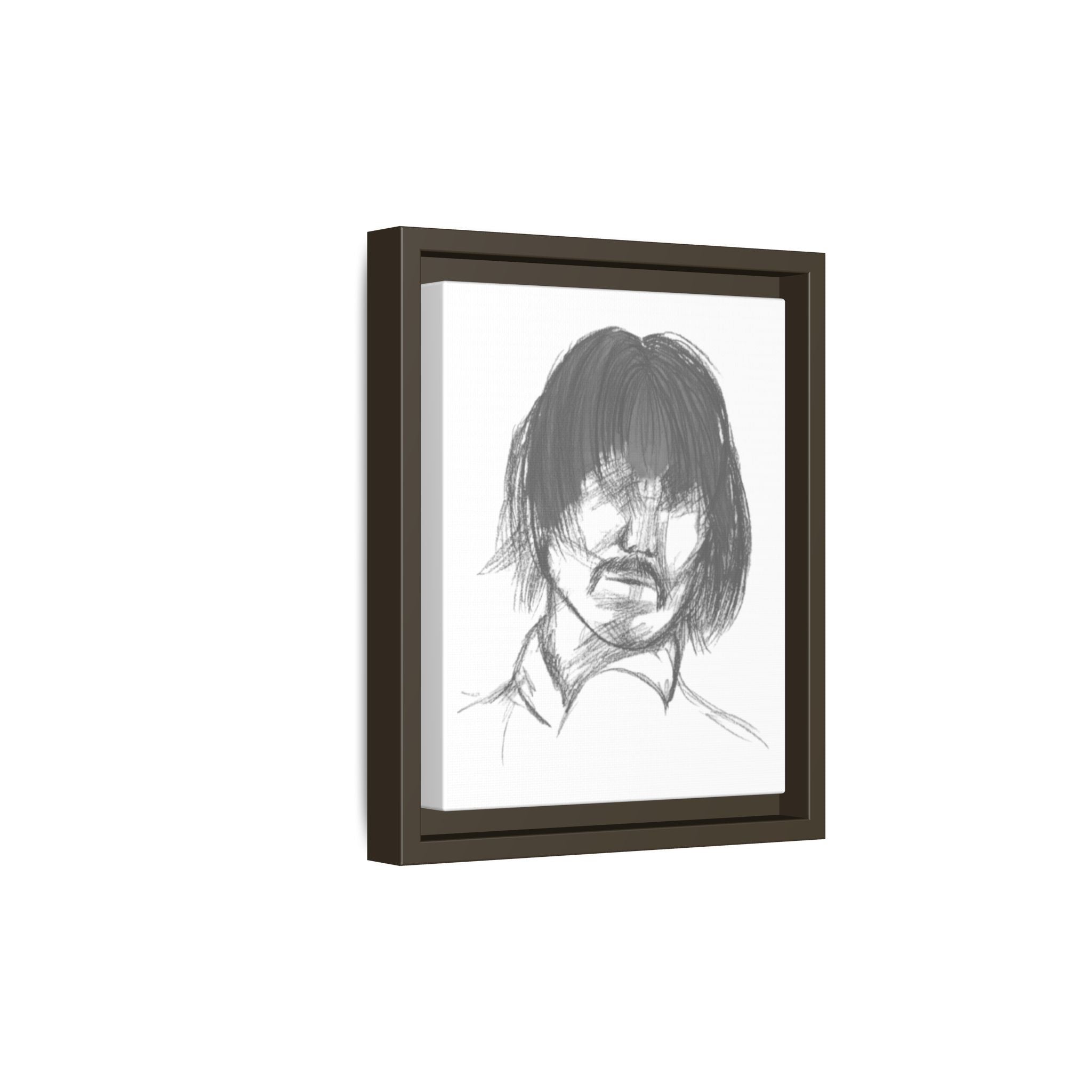"The Man" Framed Matte Canvas Portrait