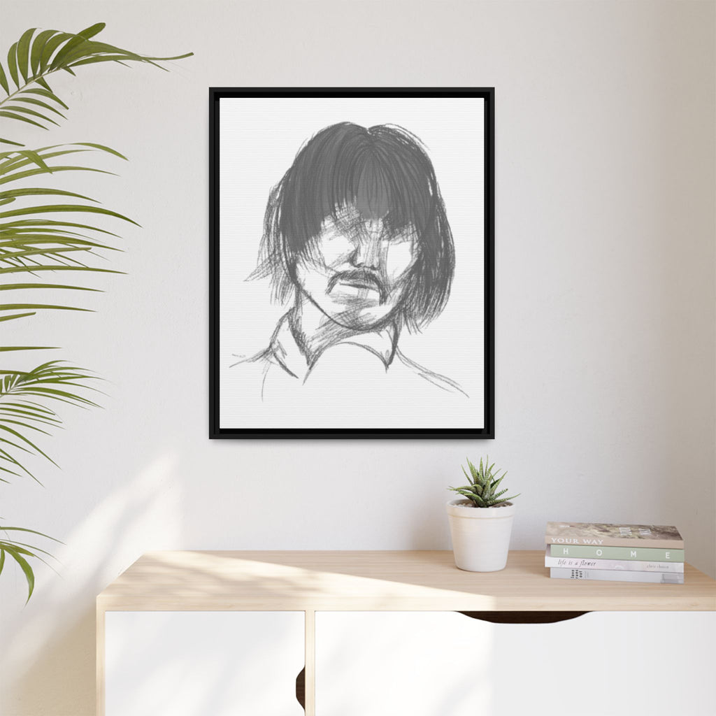 "The Man" Framed Matte Canvas Portrait