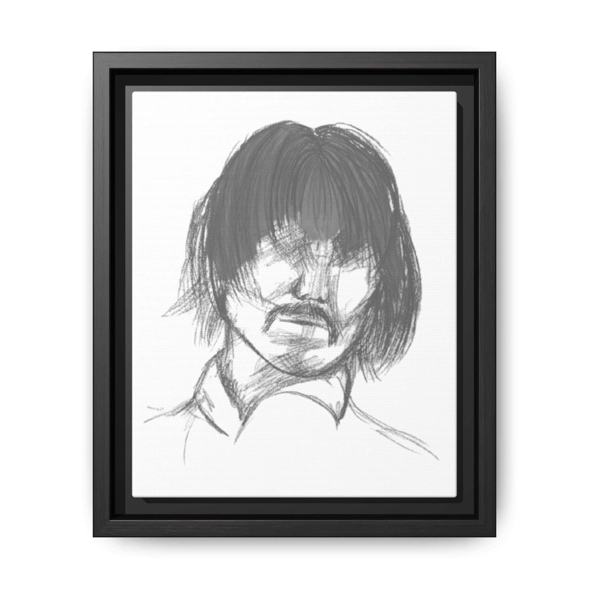 "The Man" Framed Matte Canvas Portrait