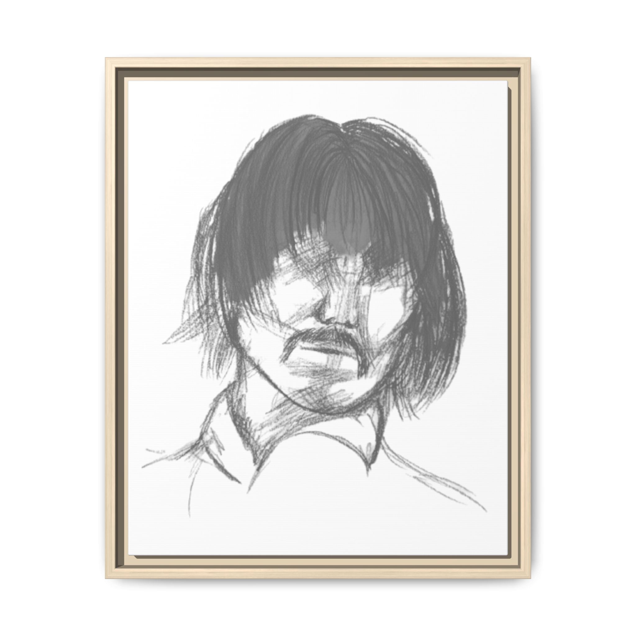 "The Man" Framed Matte Canvas Portrait
