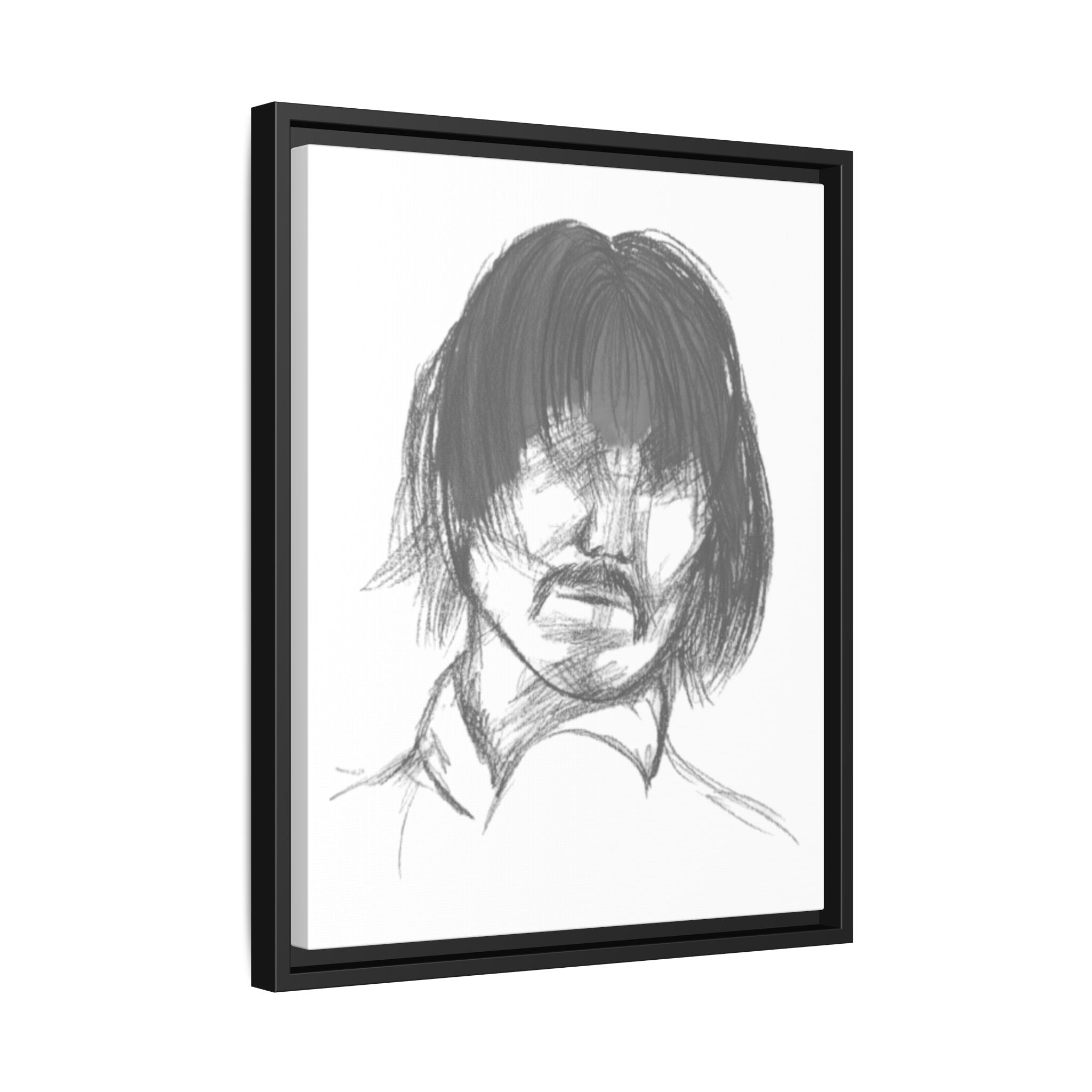 "The Man" Framed Matte Canvas Portrait